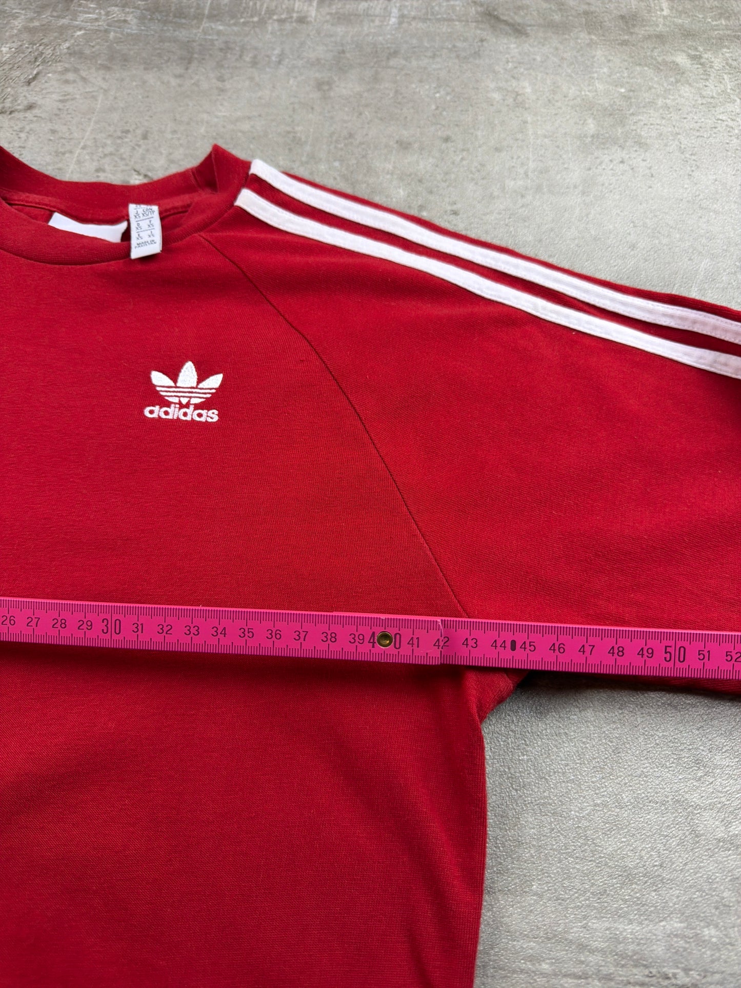 Adidas Originals 3-Stripes Longsleeve - Cherry Red / White