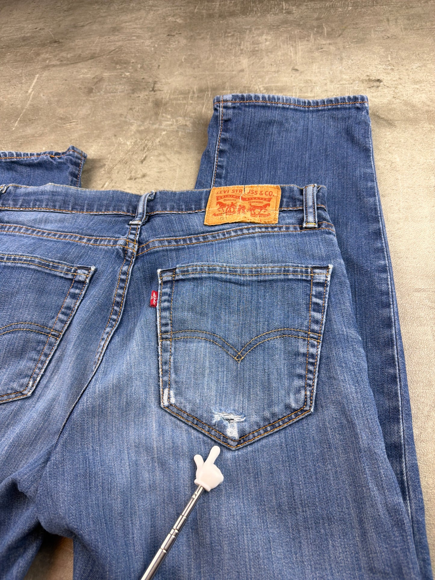 Levi’s Vintage 751 Straight Leg Denim Jeans - Faded Blue Wash