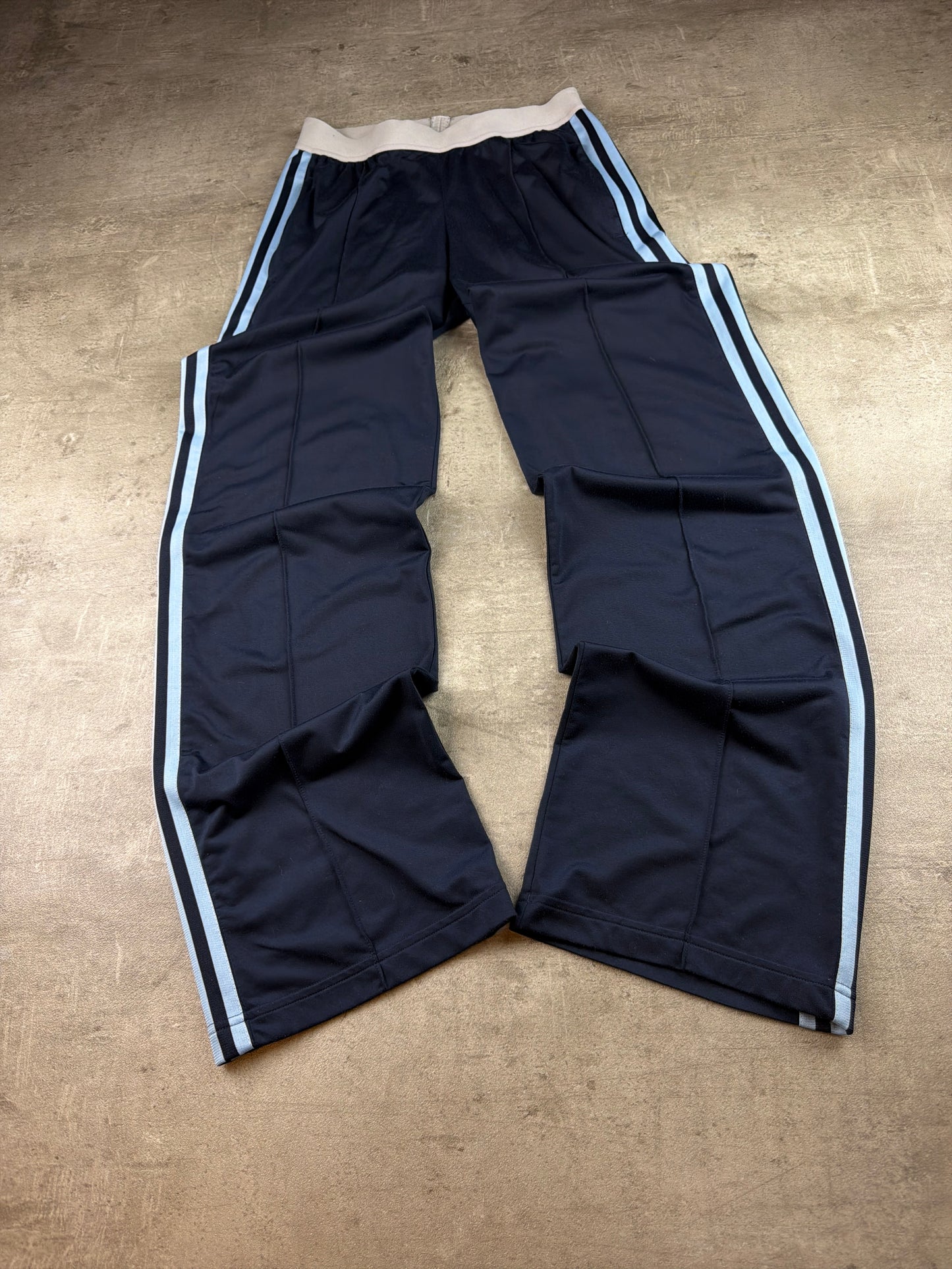 Adidas Three Stripes Trackpants – Navy / Light Blue