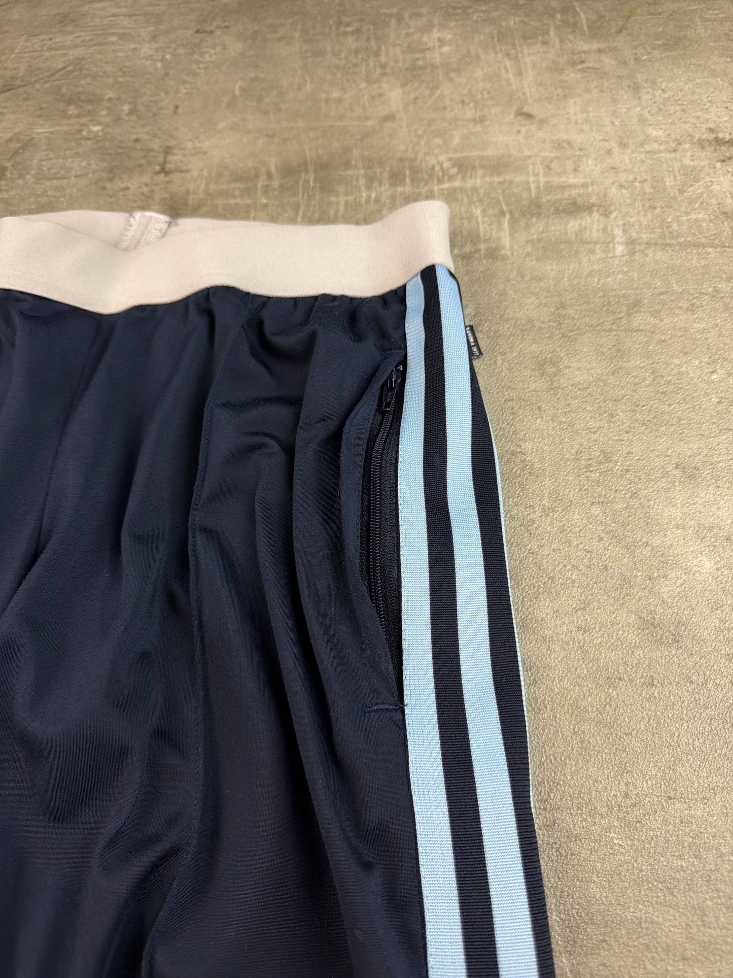 Adidas Three Stripes Trackpants – Navy / Light Blue