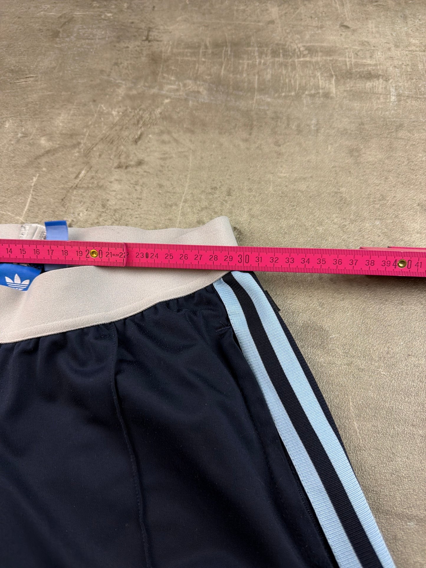 Adidas Three Stripes Trackpants – Navy / Light Blue