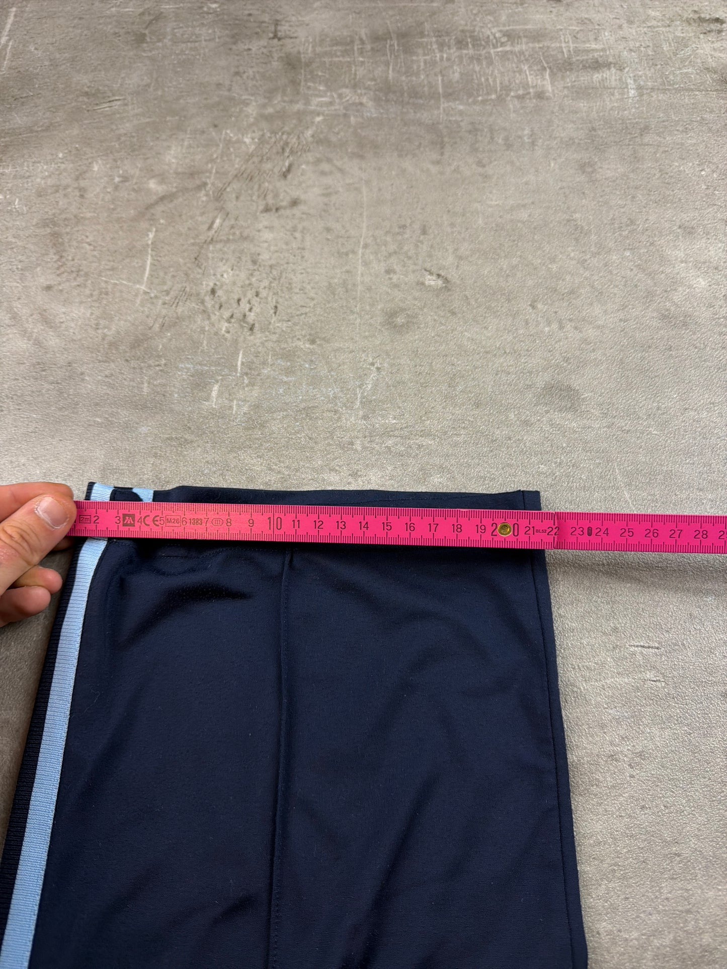 Adidas Three Stripes Trackpants – Navy / Light Blue