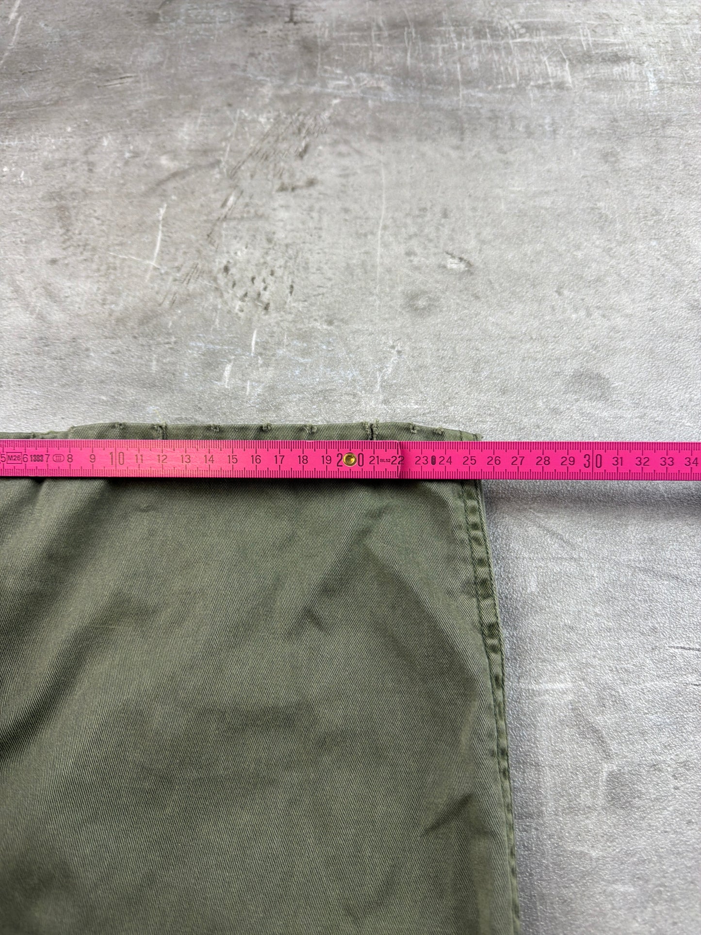 Alpha Industries Vintage Wide-Leg Cargo Pants - Olive Green
