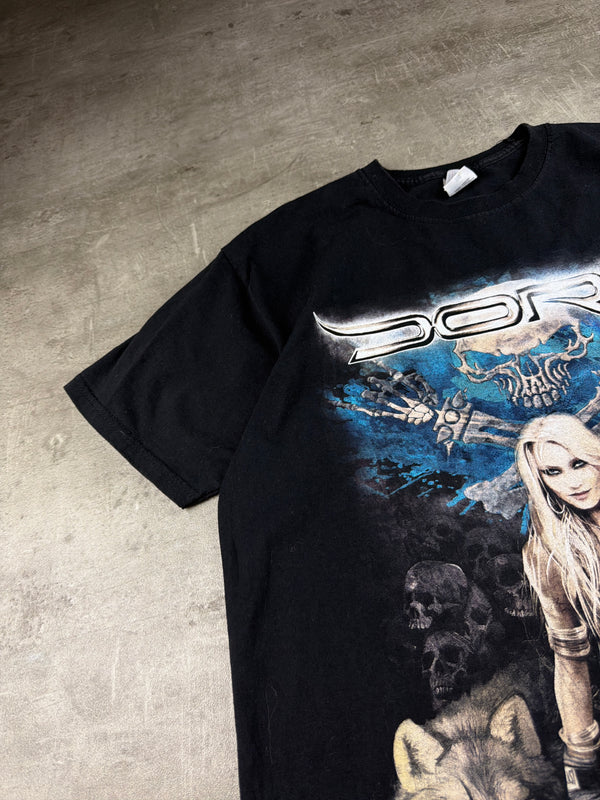 Doro Pesch "Forever Warriors" Heavy Metal Graphic Tee - Black / Cyber Grunge