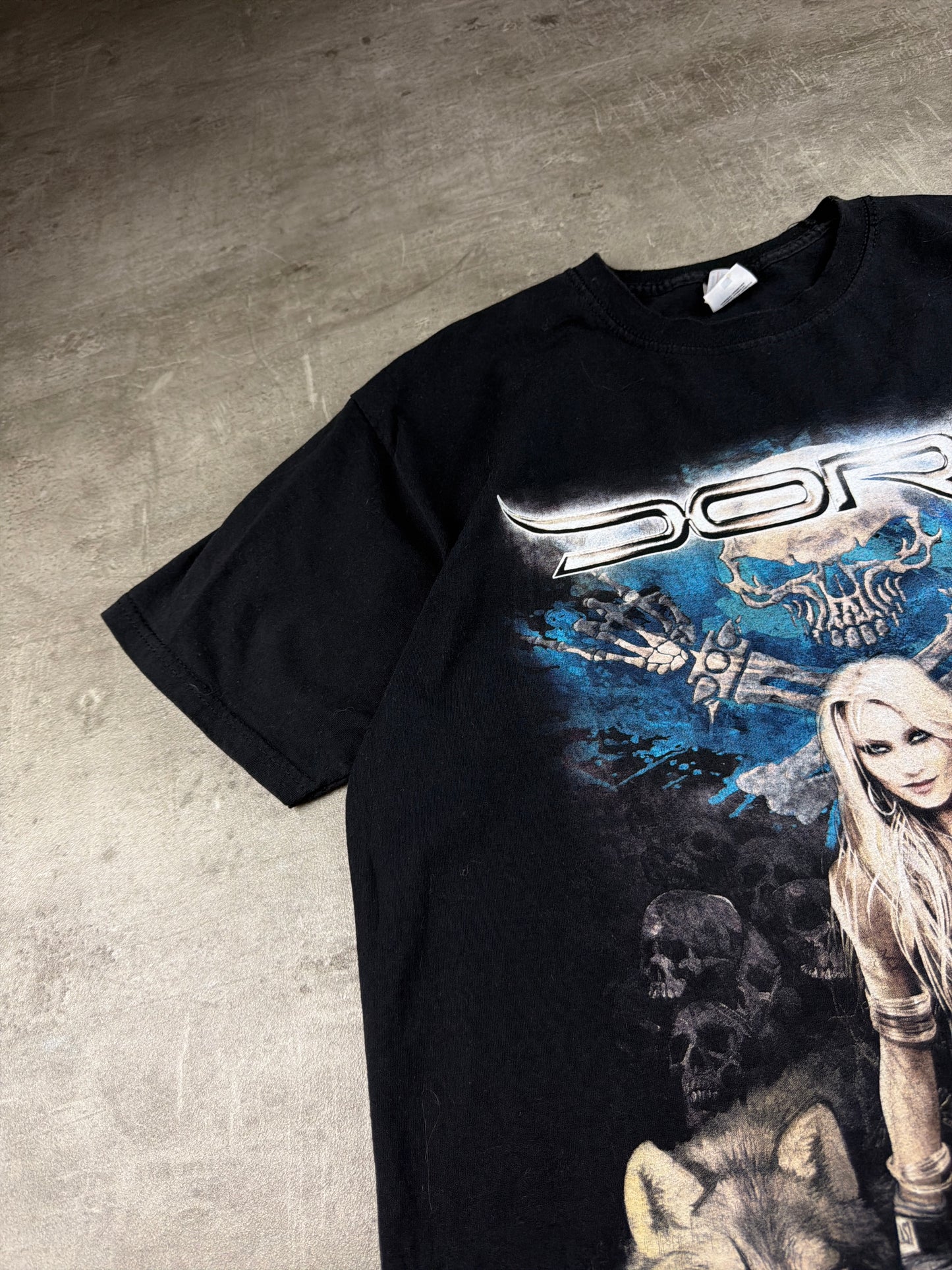 Doro Pesch "Forever Warriors" Heavy Metal Graphic Tee - Black / Cyber Grunge