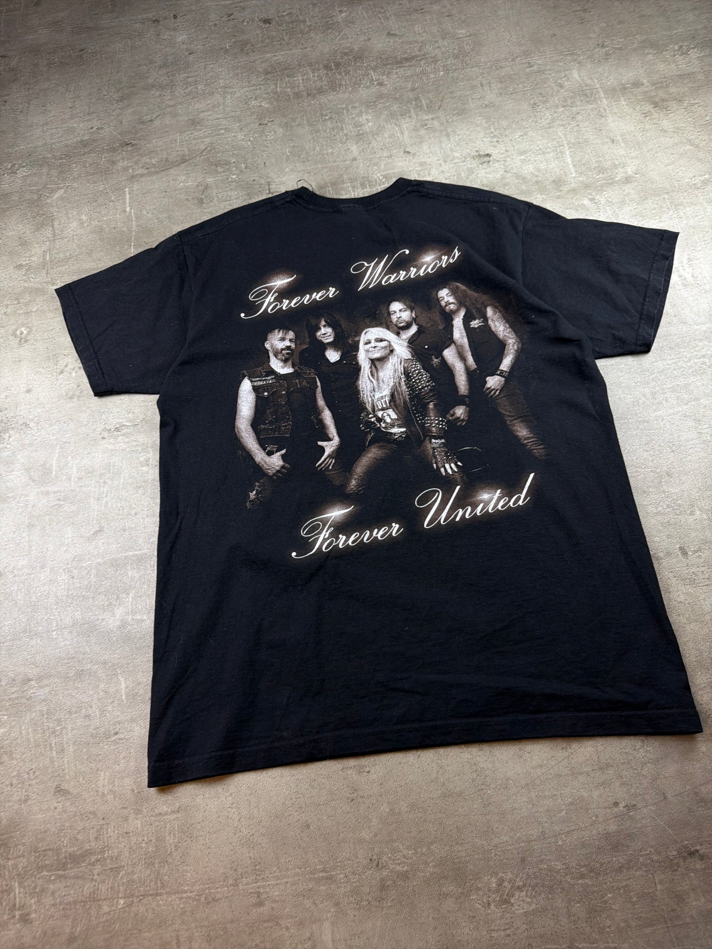Doro Pesch "Forever Warriors" Heavy Metal Graphic Tee - Black / Cyber Grunge