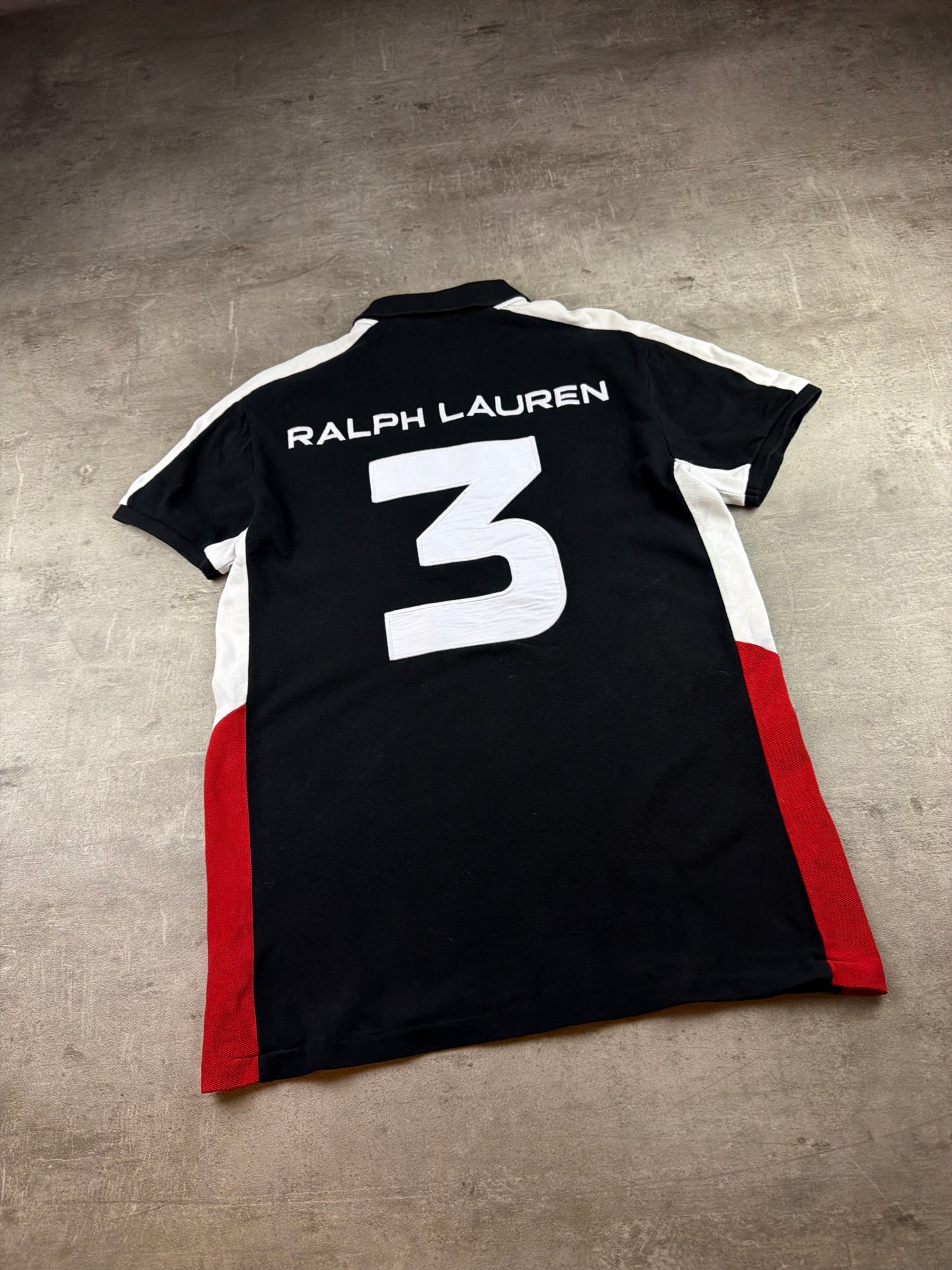 Ralph Lauren Vintage Germany Custom Polo Shirt - Black / Red / White