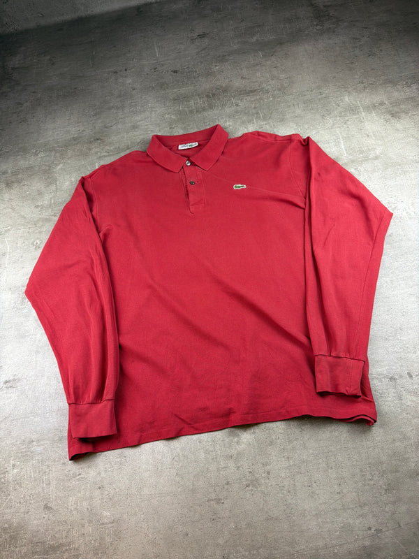 Chemise Lacoste Vintage Longsleeve Polo - Bright Red