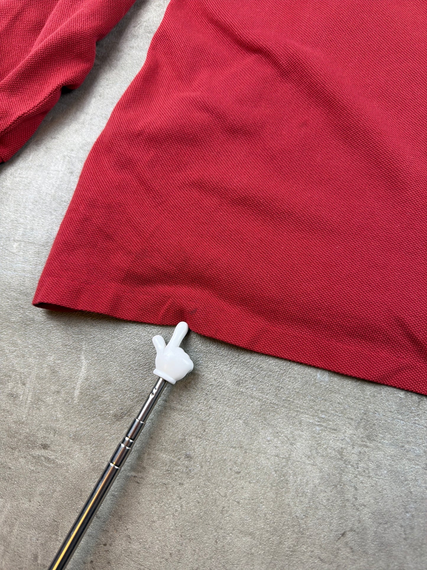 Chemise Lacoste Vintage Longsleeve Polo - Bright Red