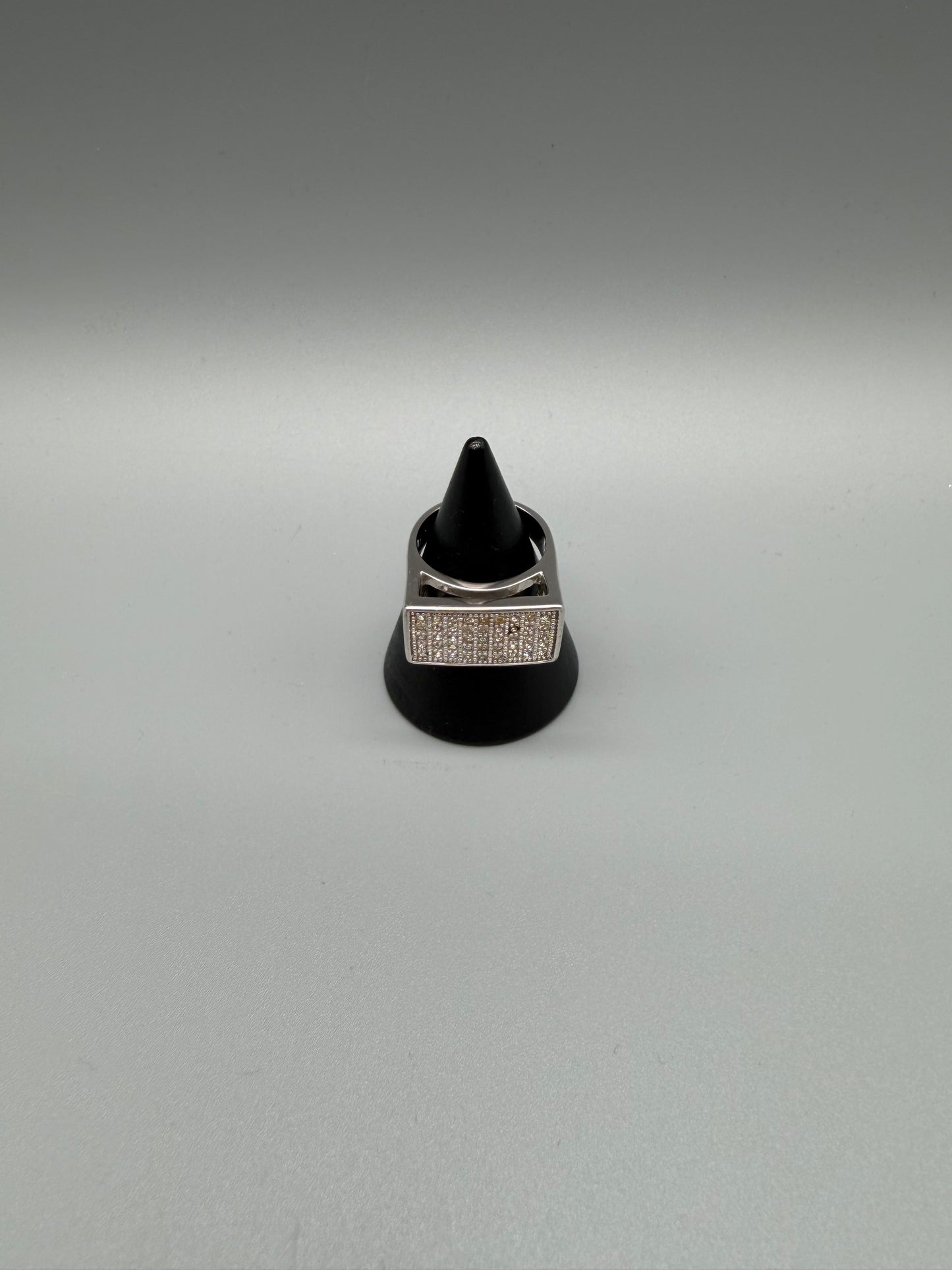 Pierre Lang Archive Statement Pavé Ring – Silver / Cyber Y2K