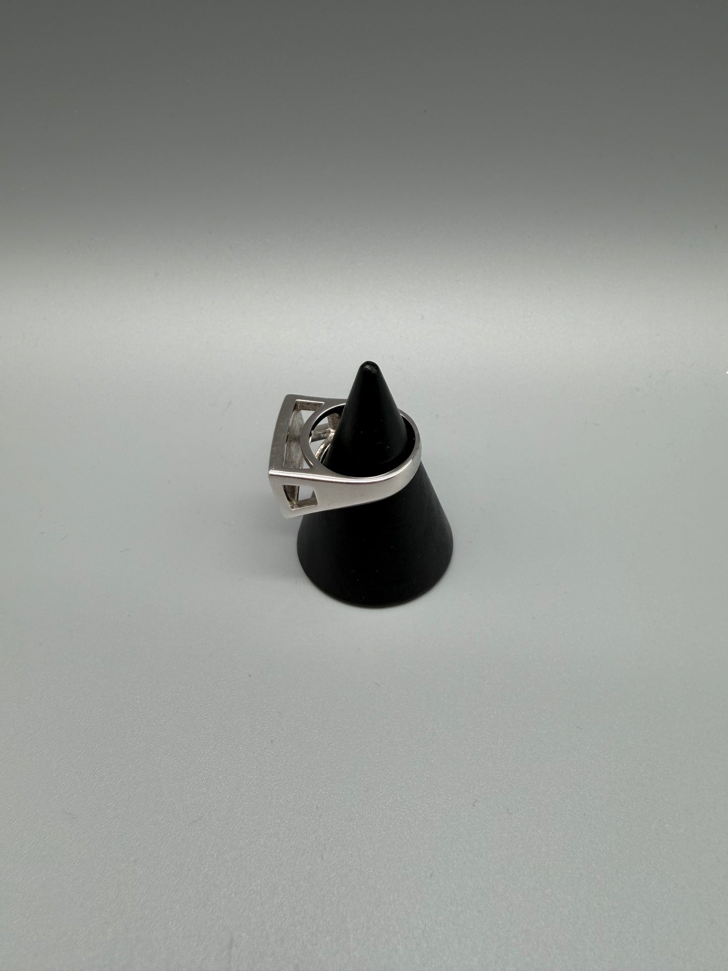 Pierre Lang Archive Statement Pavé Ring – Silver / Cyber Y2K
