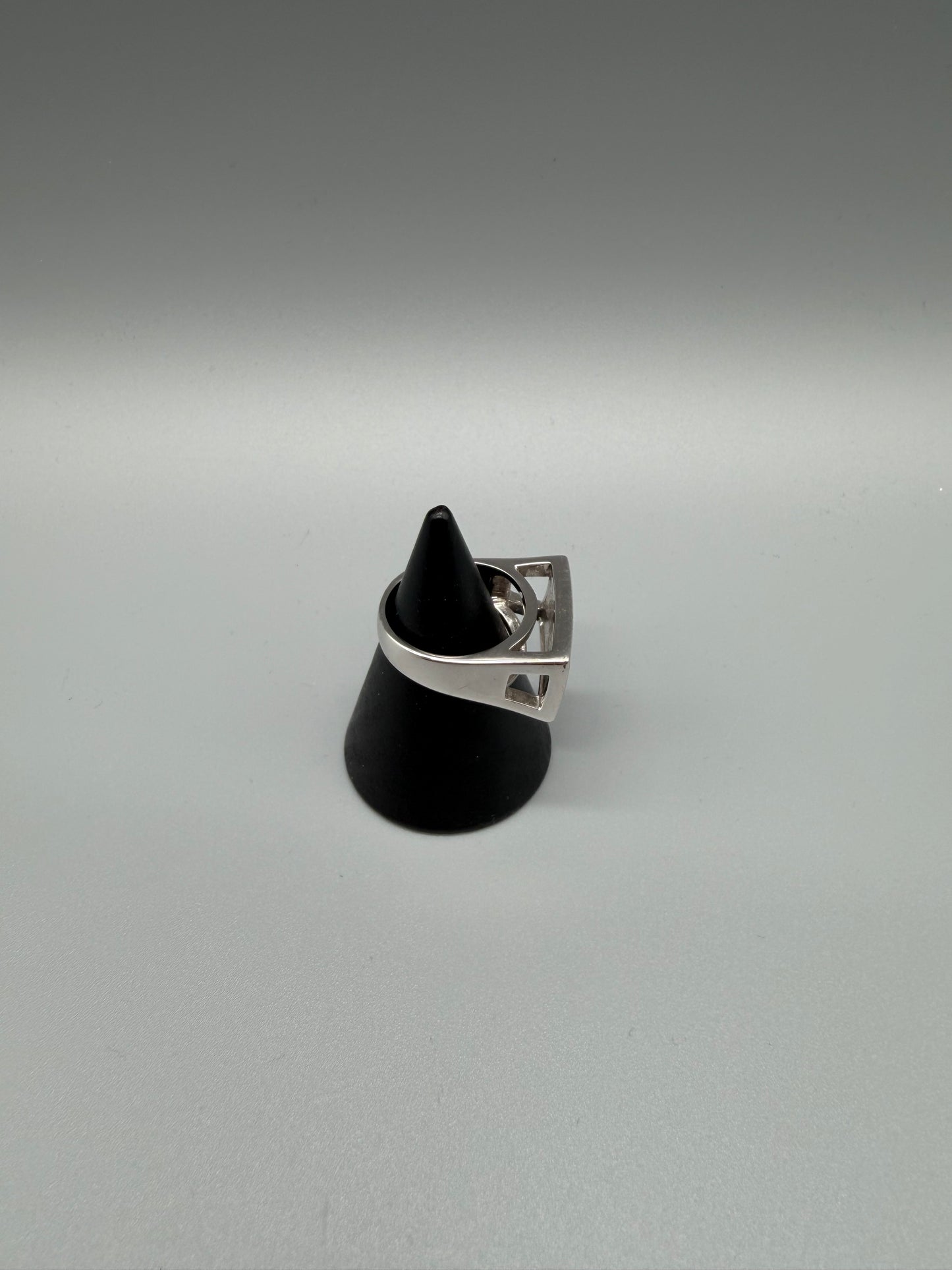 Pierre Lang Archive Statement Pavé Ring – Silver / Cyber Y2K