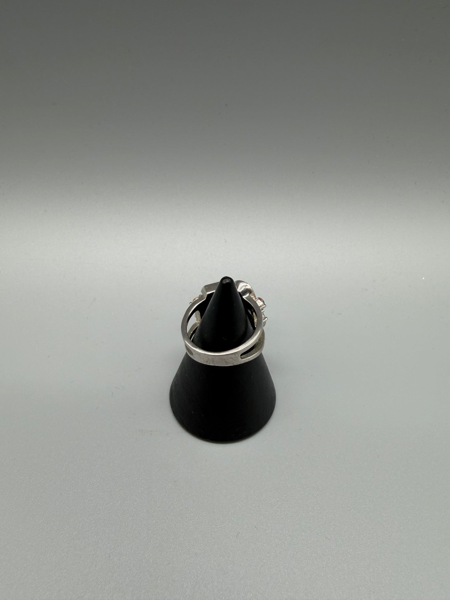 Pierre Lang Statement Chunky Gemstone Ring – Silver / Multi Crystal