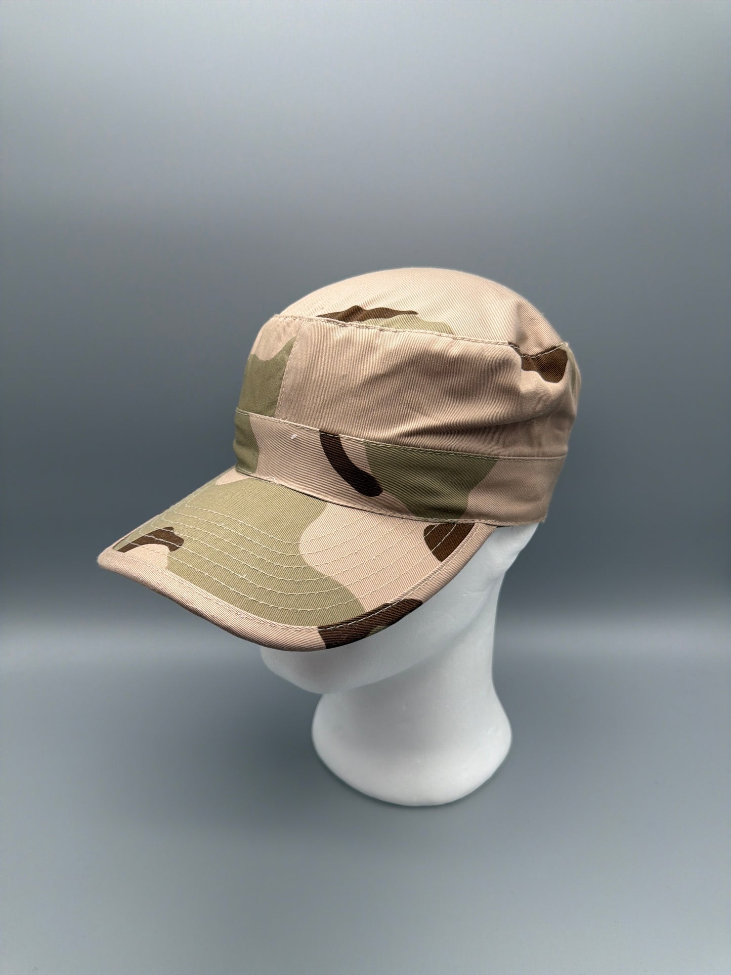 Vintage Military Y2K "Desert Storm" Tactical Army Patrol Cap - Sand Camo