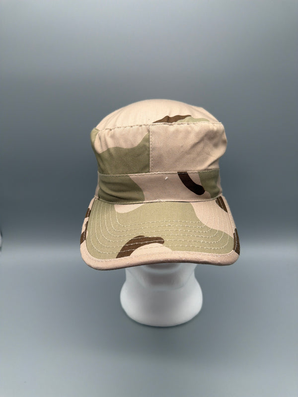 Vintage Military Y2K "Desert Storm" Tactical Army Patrol Cap - Sand Camo