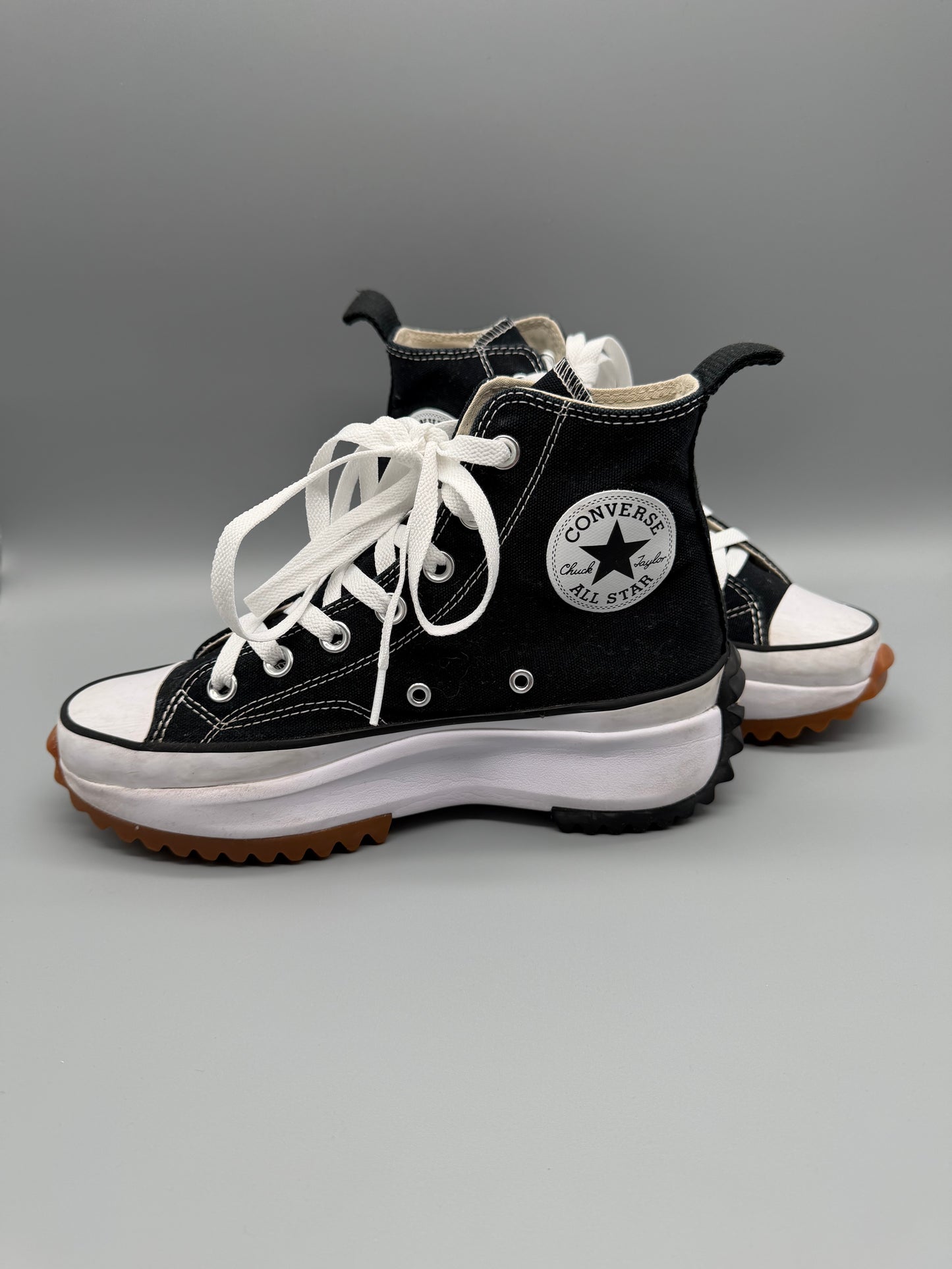 Converse Run Star Hike High Top Platform Sneaker - Black & White / Y2K Core