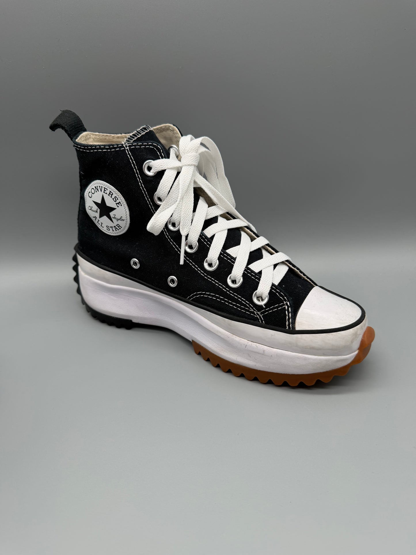 Converse Run Star Hike High Top Platform Sneaker - Black & White / Y2K Core