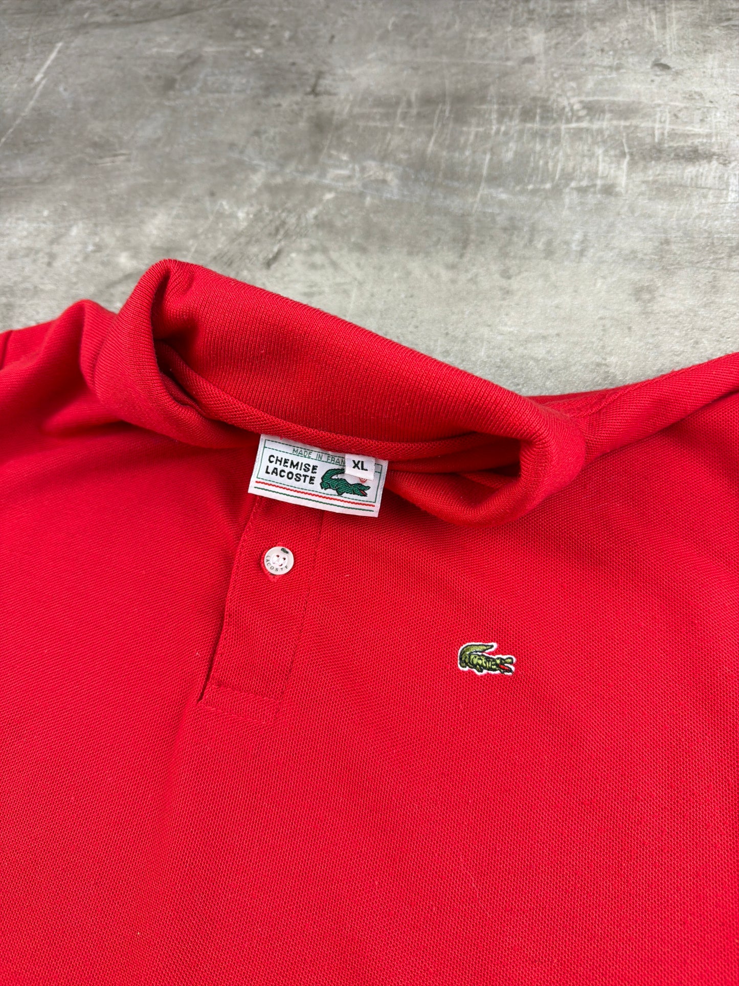 Chemise Lacoste Archive "Made in France" Classic Piqué Polo Shirt - Cherry Red