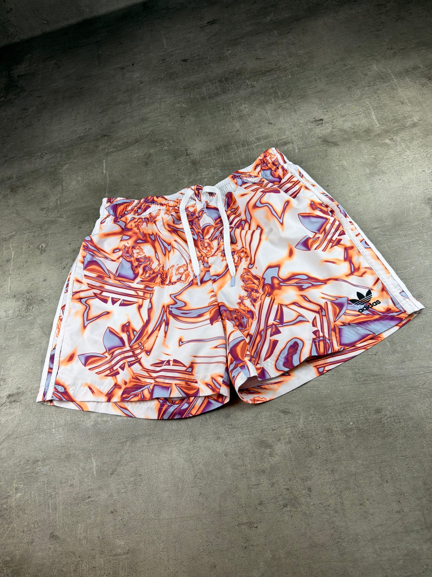 Adidas Originals Liquid Heat Graphic Shorts - Cyber Y2K Multicolor
