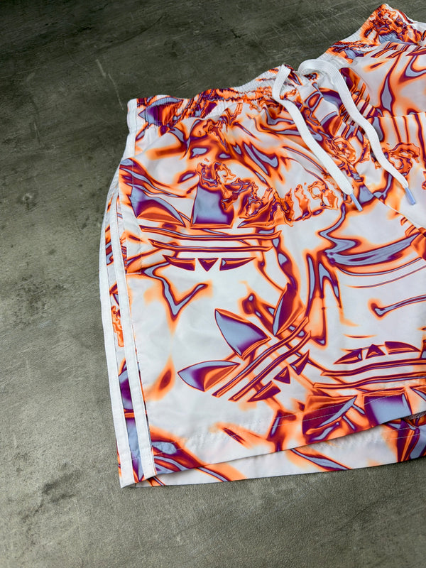Adidas Originals Liquid Heat Graphic Shorts - Cyber Y2K Multicolor