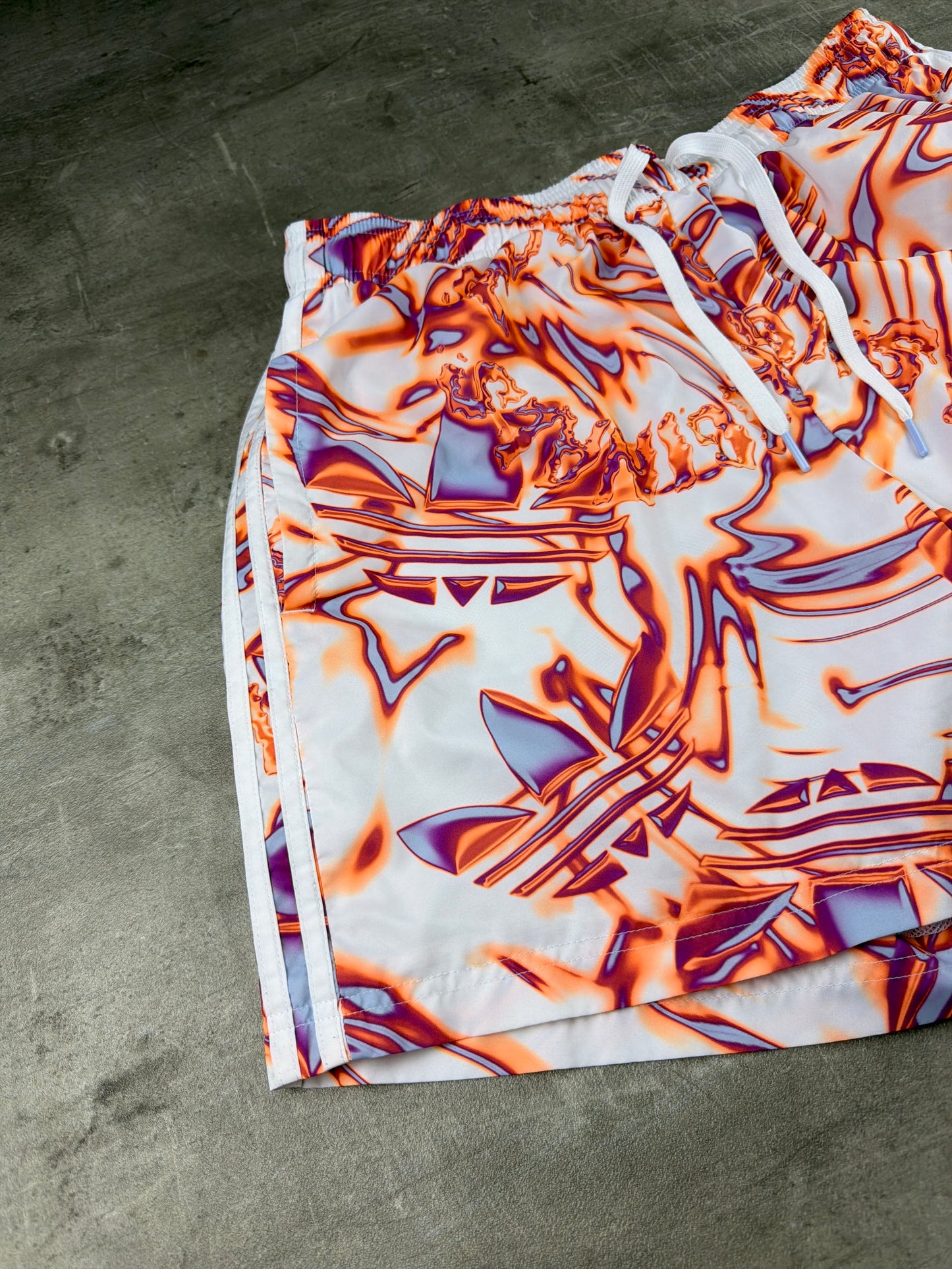 Adidas Originals Liquid Heat Graphic Shorts - Cyber Y2K Multicolor