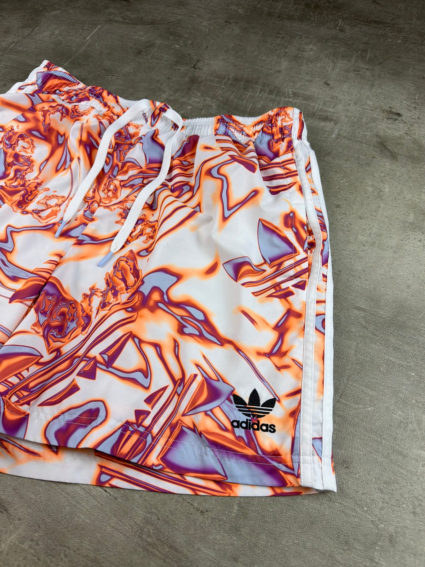 Adidas Originals Liquid Heat Graphic Shorts - Cyber Y2K Multicolor