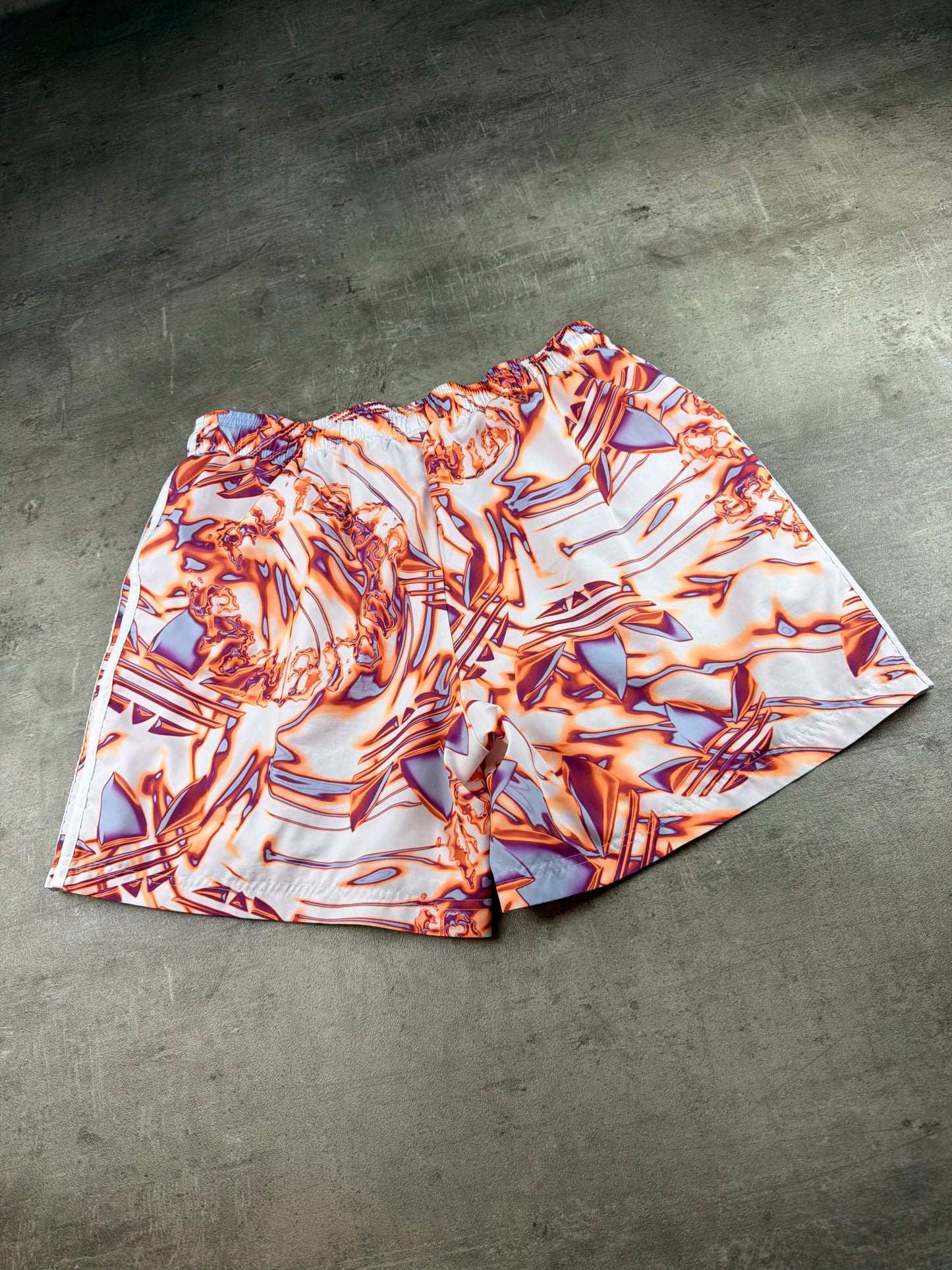 Adidas Originals Liquid Heat Graphic Shorts - Cyber Y2K Multicolor