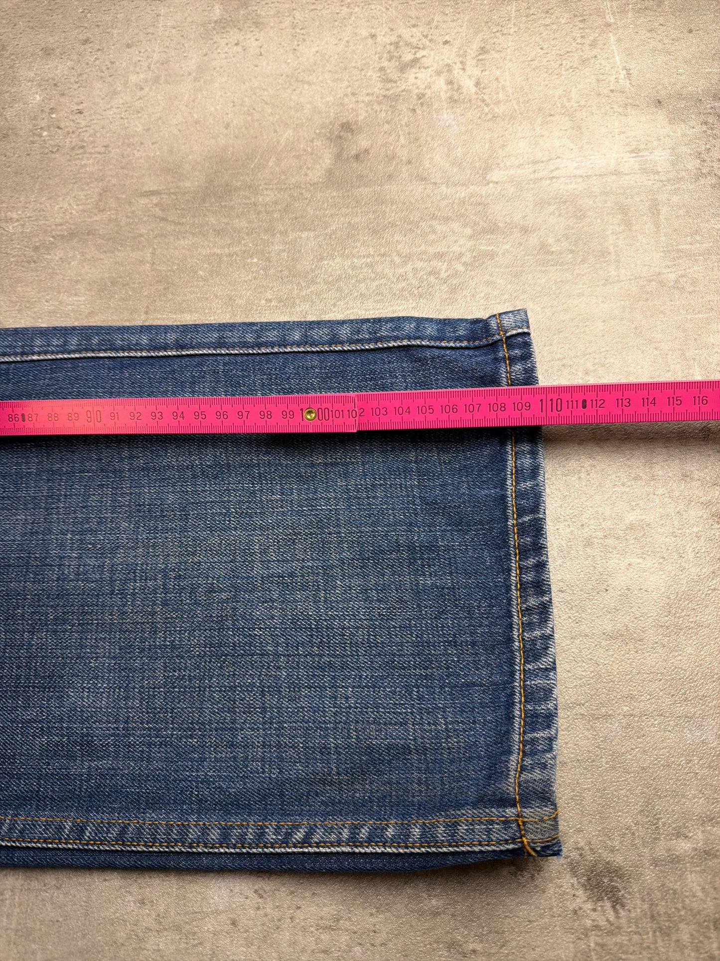 Mecca USA Y2K Studded Skater Denim Pants - Blue Wash