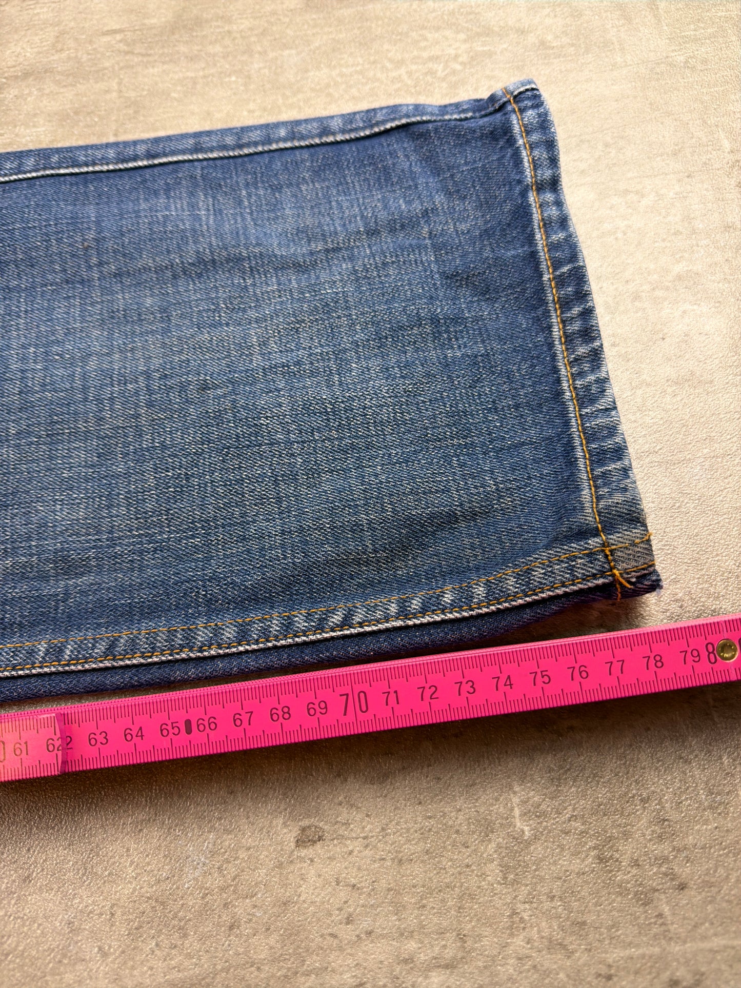 Mecca USA Y2K Studded Skater Denim Pants - Blue Wash