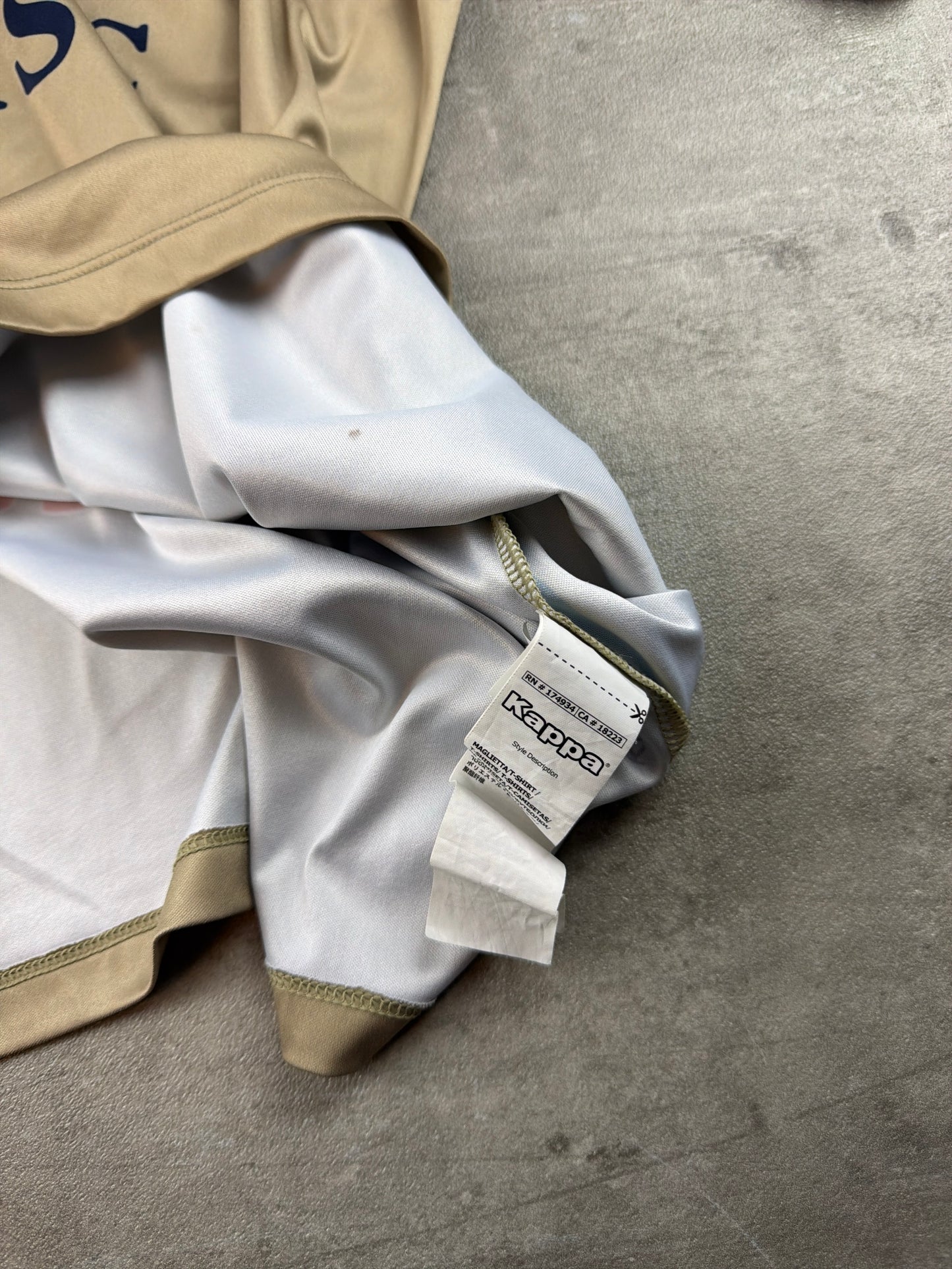 Kappa "SSC Napoli" Soccer Jersey - Khaki Gold / Y2K Sportswear