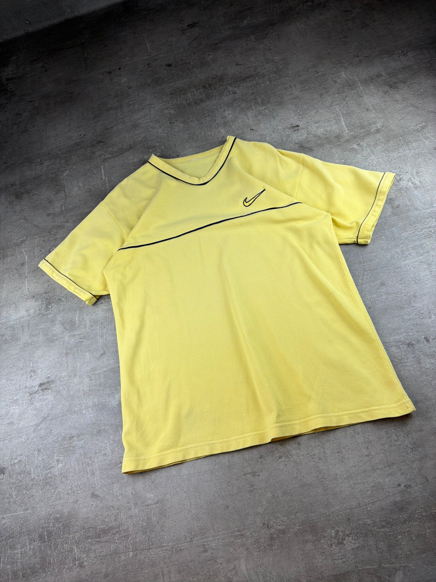 Nike Sportswear "V-Neck" Jersey Tee - Pastel Yellow
