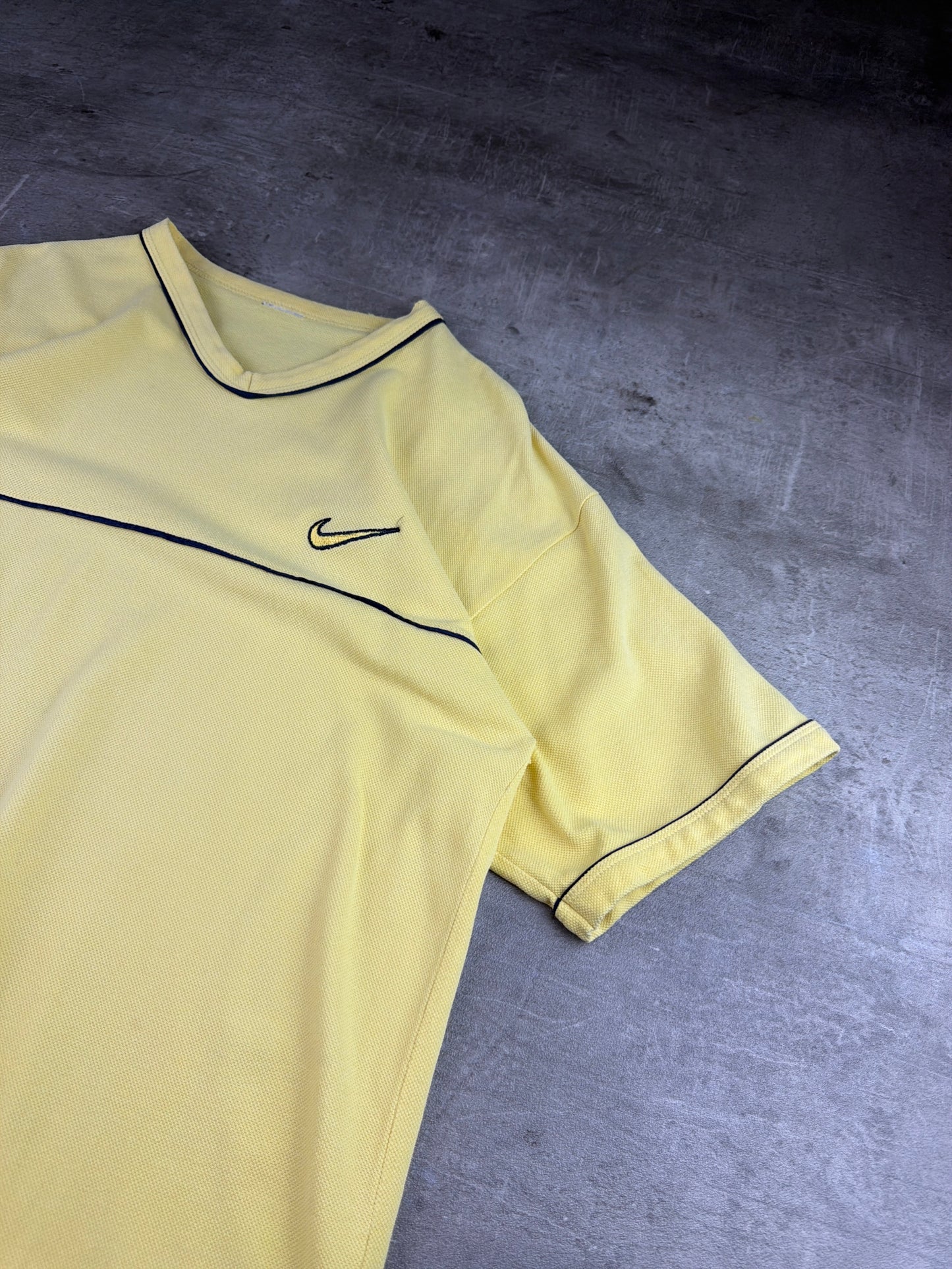 Nike Sportswear "V-Neck" Jersey Tee - Pastel Yellow