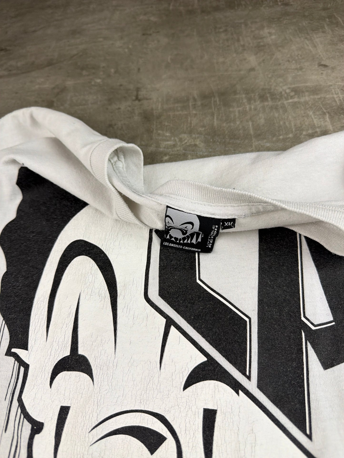 Joker Brand 77 West Coast "LA Clown" Graphic Tee – White / Y2K Streetwear