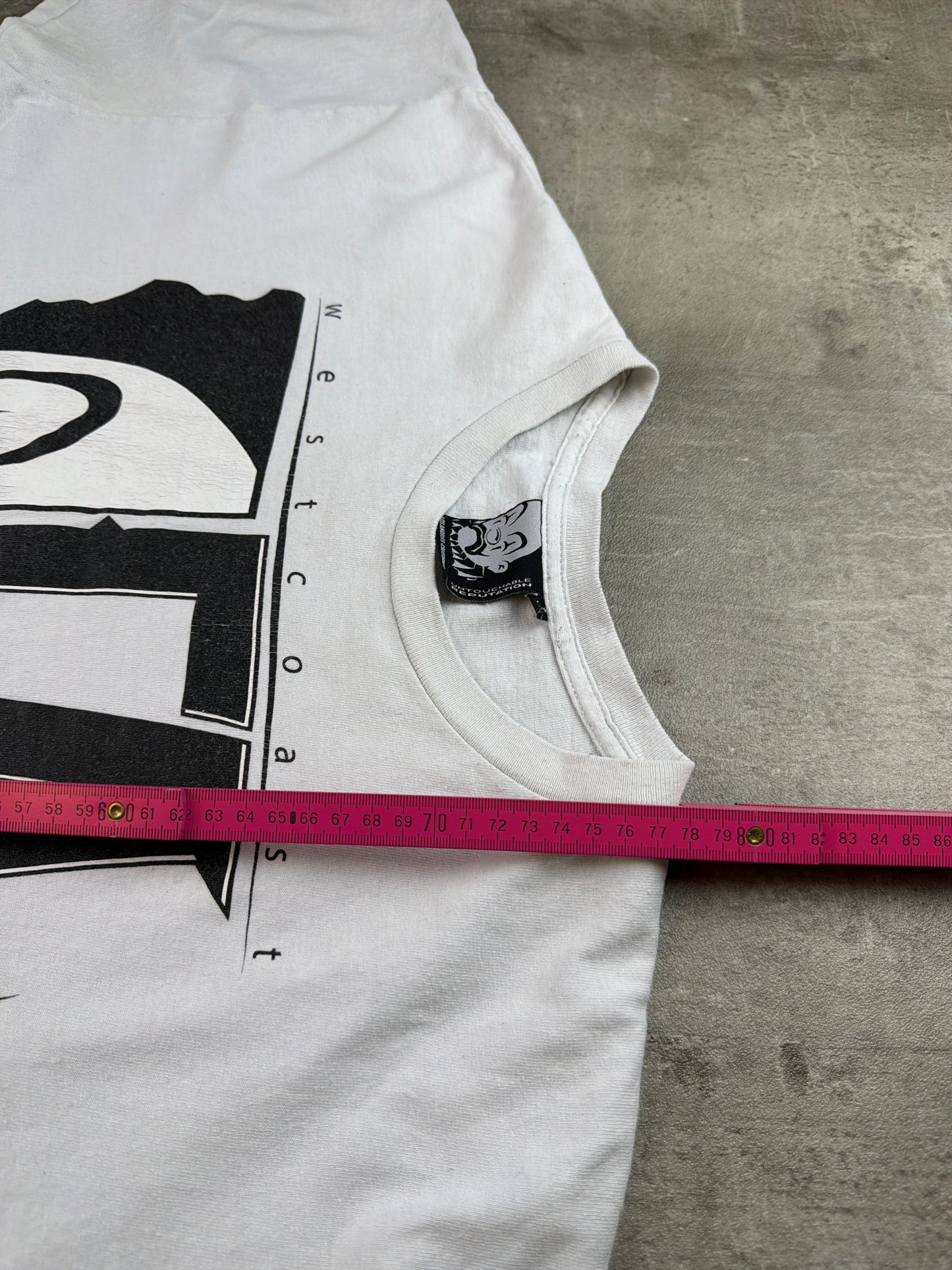 Joker Brand 77 West Coast "LA Clown" Graphic Tee – White / Y2K Streetwear