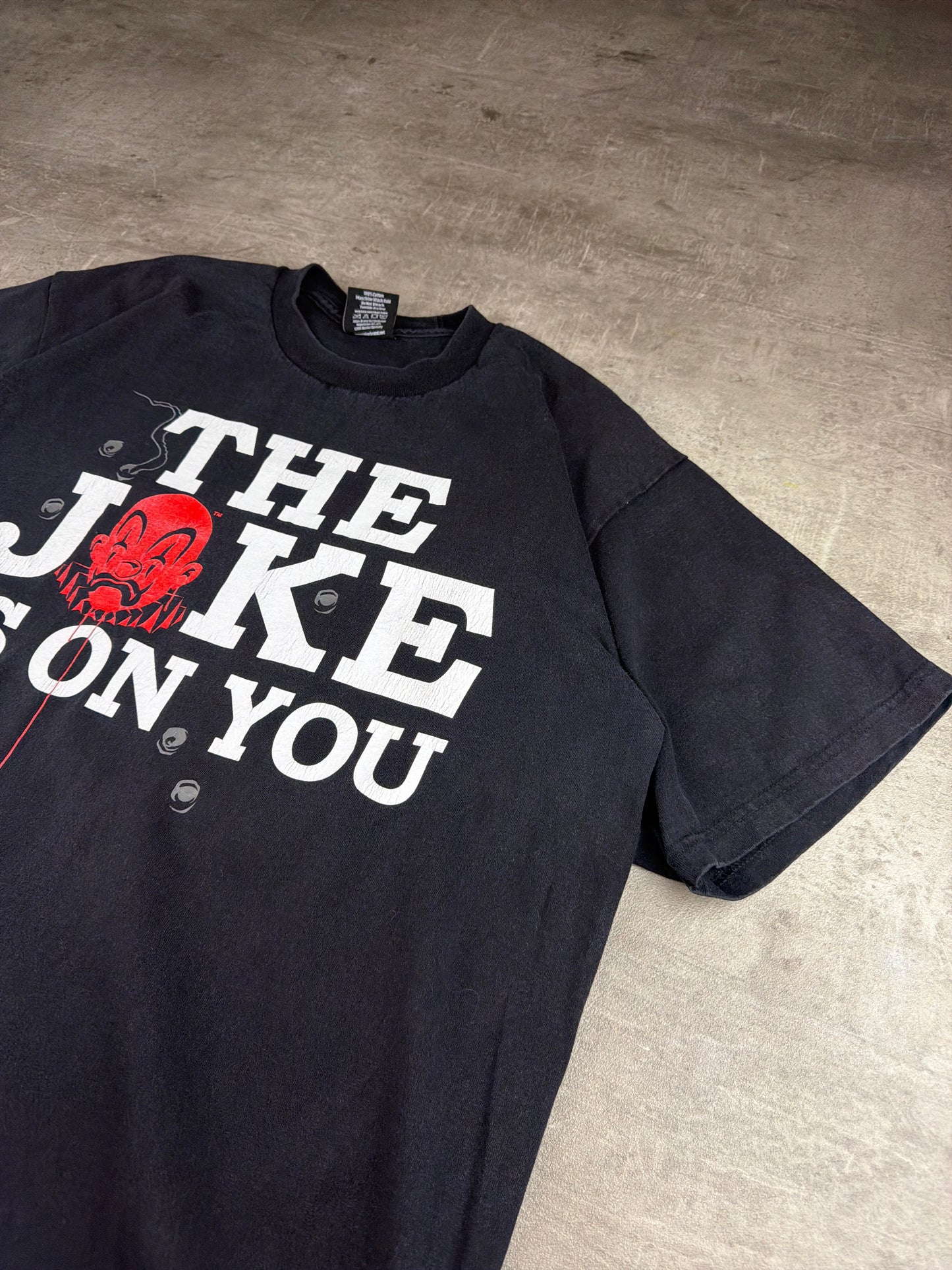 Joker Brand Rare 00s "The Joke Is On You" Graphic T-Shirt - Streetwear Black / Red