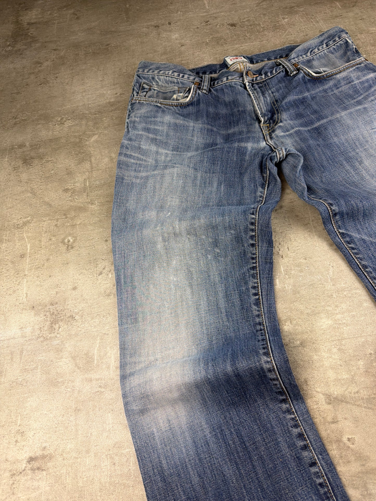 Edwin Japan Archive "Tokyo Fade" Denim Pants - Washed Blue / Distressed Y2K
