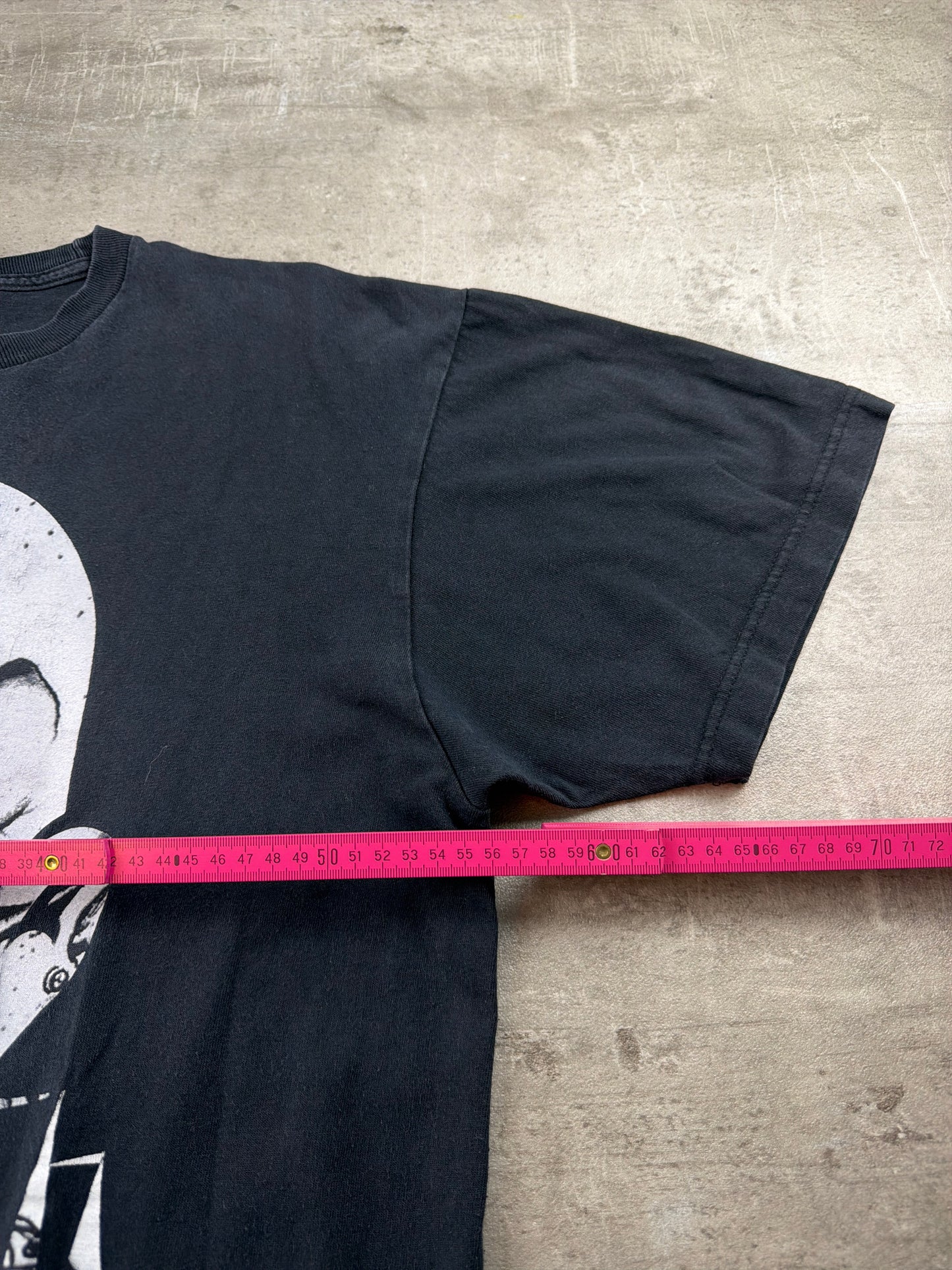 Joker Brand Y2K "Clown Face" Graphic Boxy Tee - Washed Black / Streetwear
