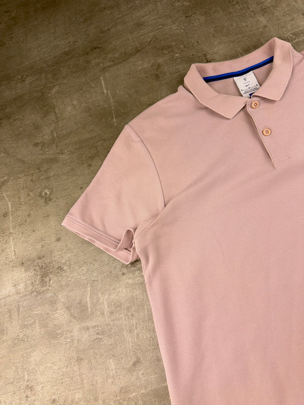 Nike Court RF Roger Federer "Particle Rose" Tennis Polo Shirt - Dusty Pink / Blokecore Tennis Archive