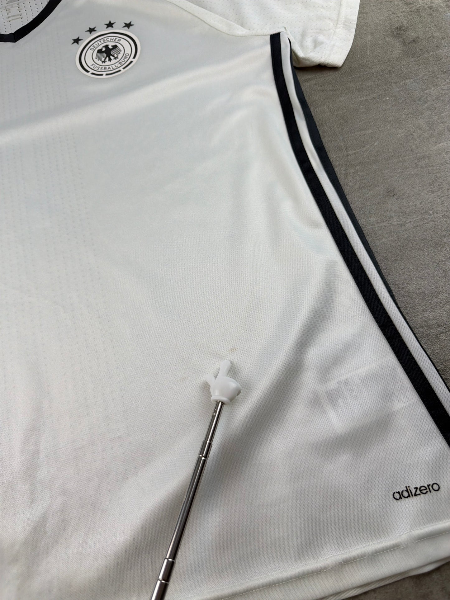 Adidas DFB Germany 2016 "Adizero" Player Issue Match Jersey - Blokecore White / Black