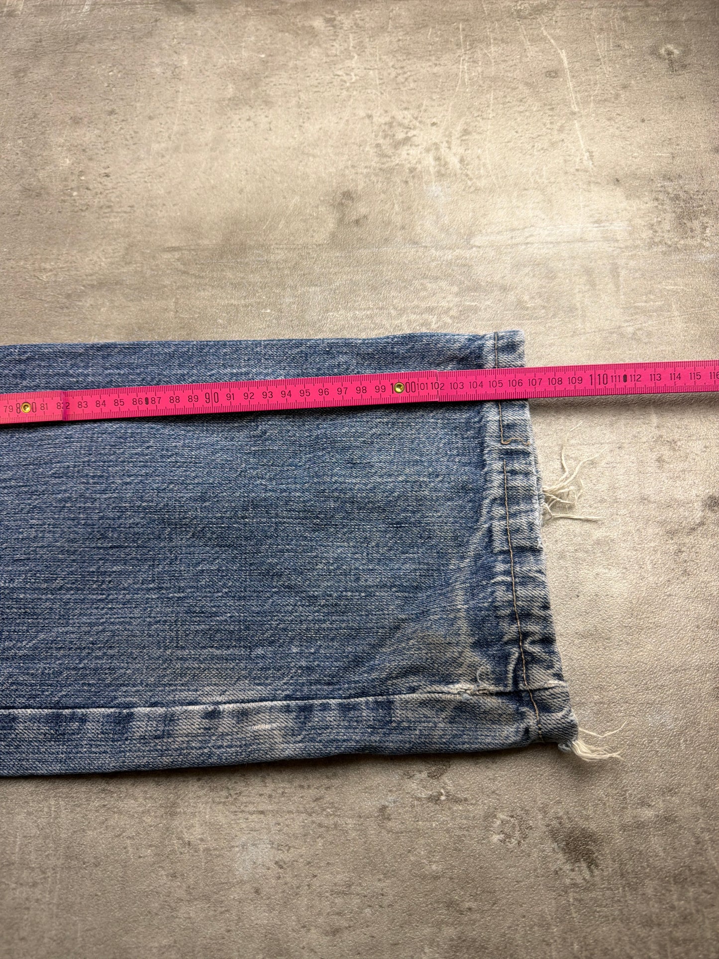 Carhartt Workwear Carpenter Denim Pants - Light Wash Faded Distressed Y2K