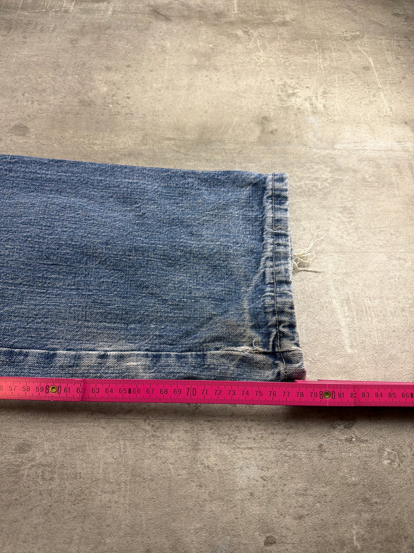 Carhartt Workwear Carpenter Denim Pants - Light Wash Faded Distressed Y2K
