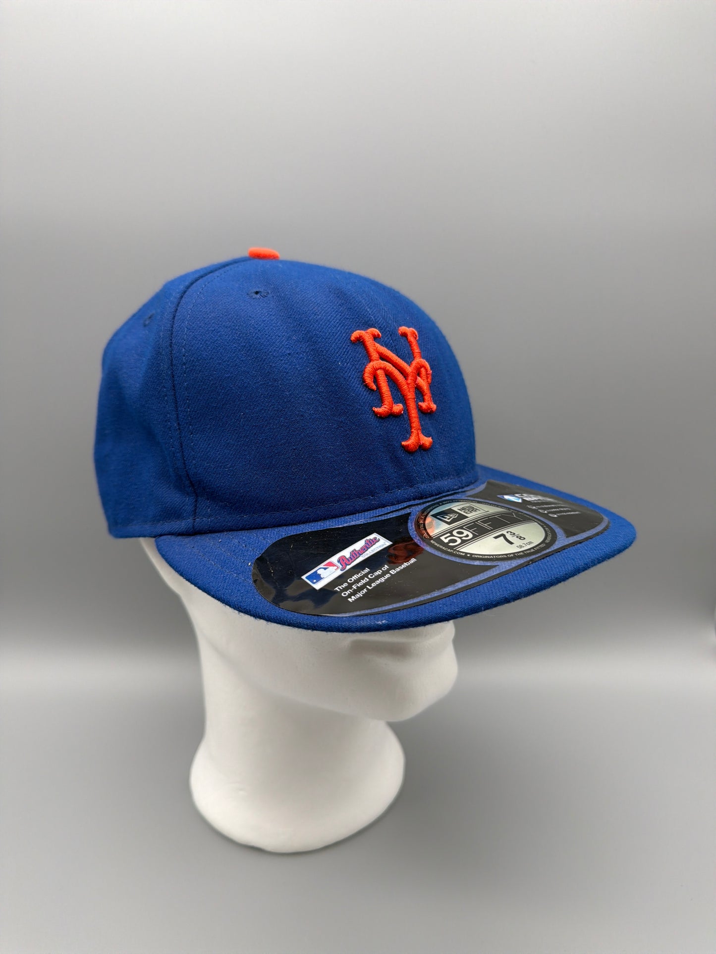 New Era MLB New York Mets On-Field 59FIFTY Fitted Cap - Royal Blue & Orange Y2K Streetwear