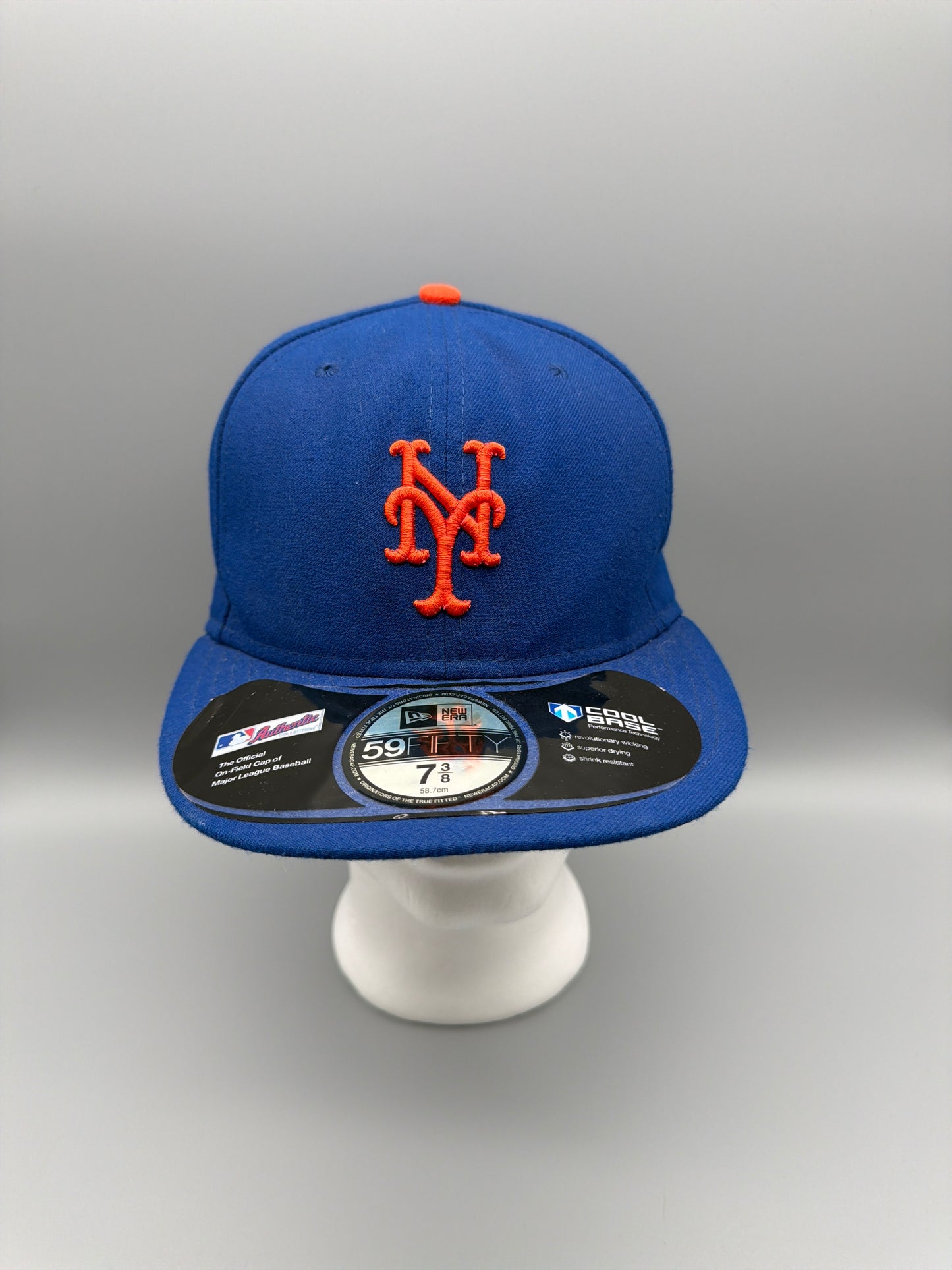 New Era MLB New York Mets On-Field 59FIFTY Fitted Cap - Royal Blue & Orange Y2K Streetwear