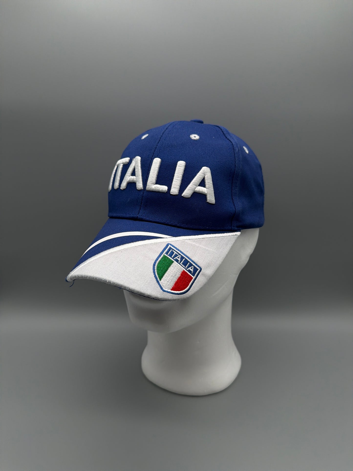 Vintage Italia "Azzurri" Embroidered Sport Cap - Royal Blue / White