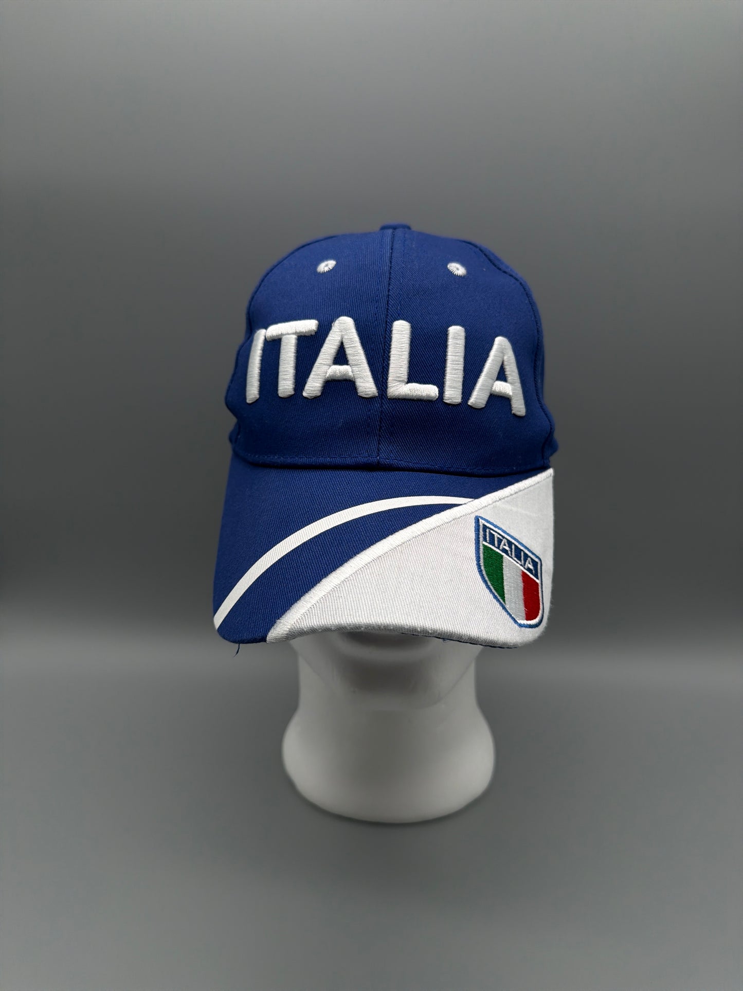 Vintage Italia "Azzurri" Embroidered Sport Cap - Royal Blue / White