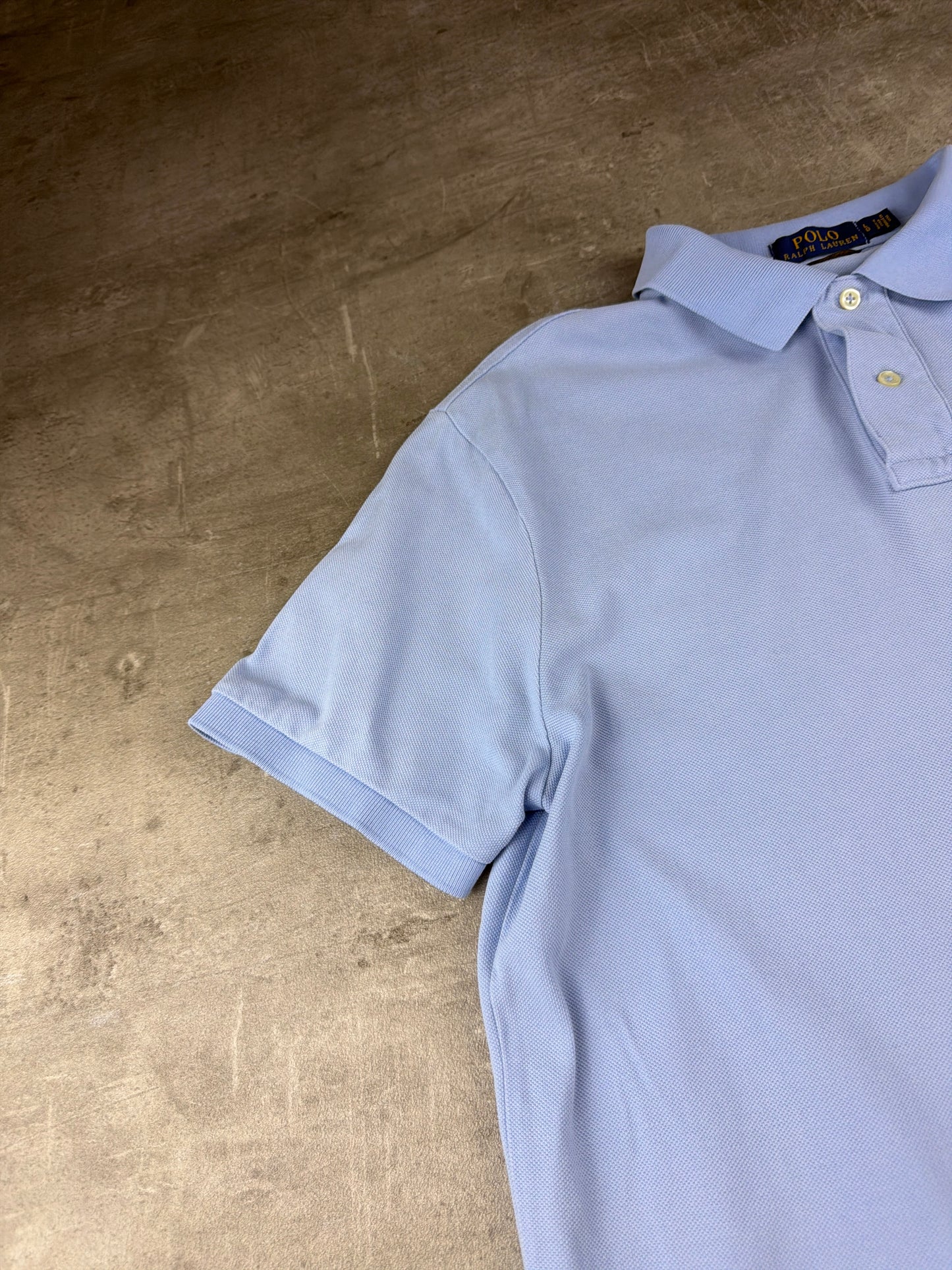Polo Ralph Lauren Classic Fit "Yellow Pony" Piqué Polo Shirt – Pastel Baby Blue