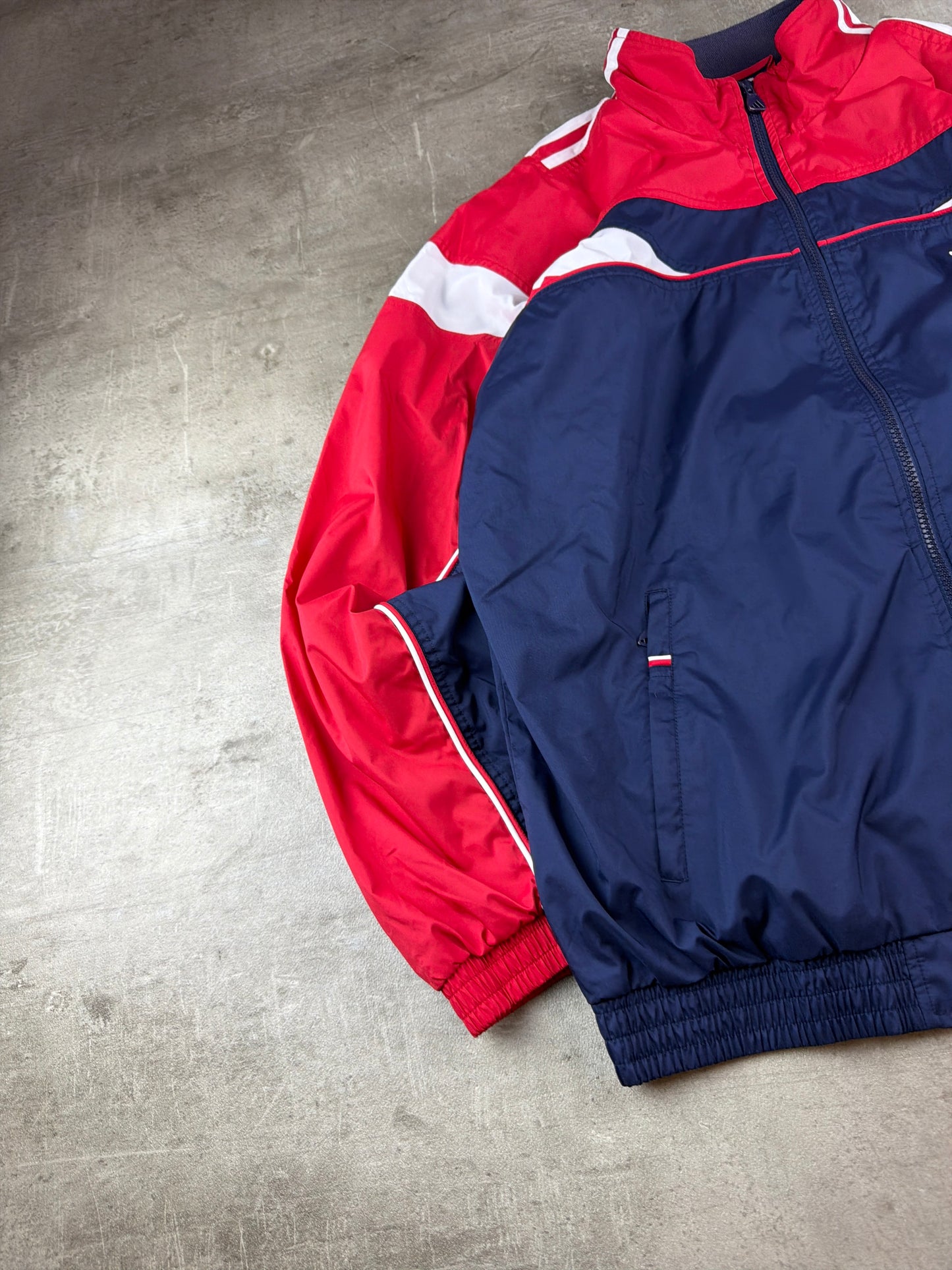 Adidas 00s Retro Performance Track Jacket – Navy / Red / White