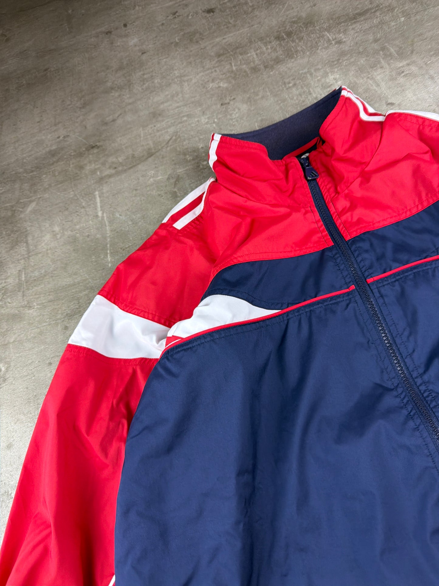 Adidas 00s Retro Performance Track Jacket – Navy / Red / White