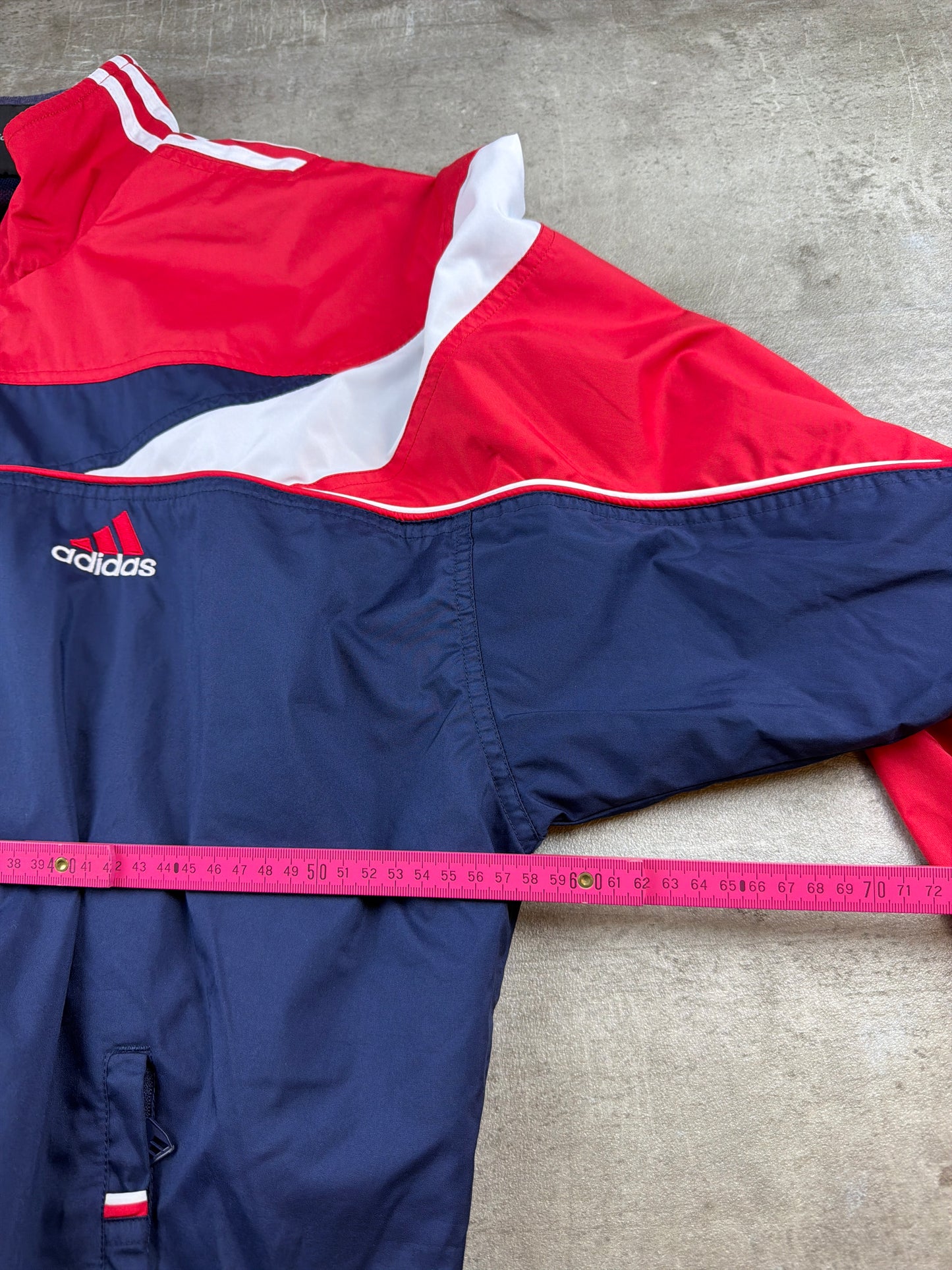 Adidas 00s Retro Performance Track Jacket – Navy / Red / White