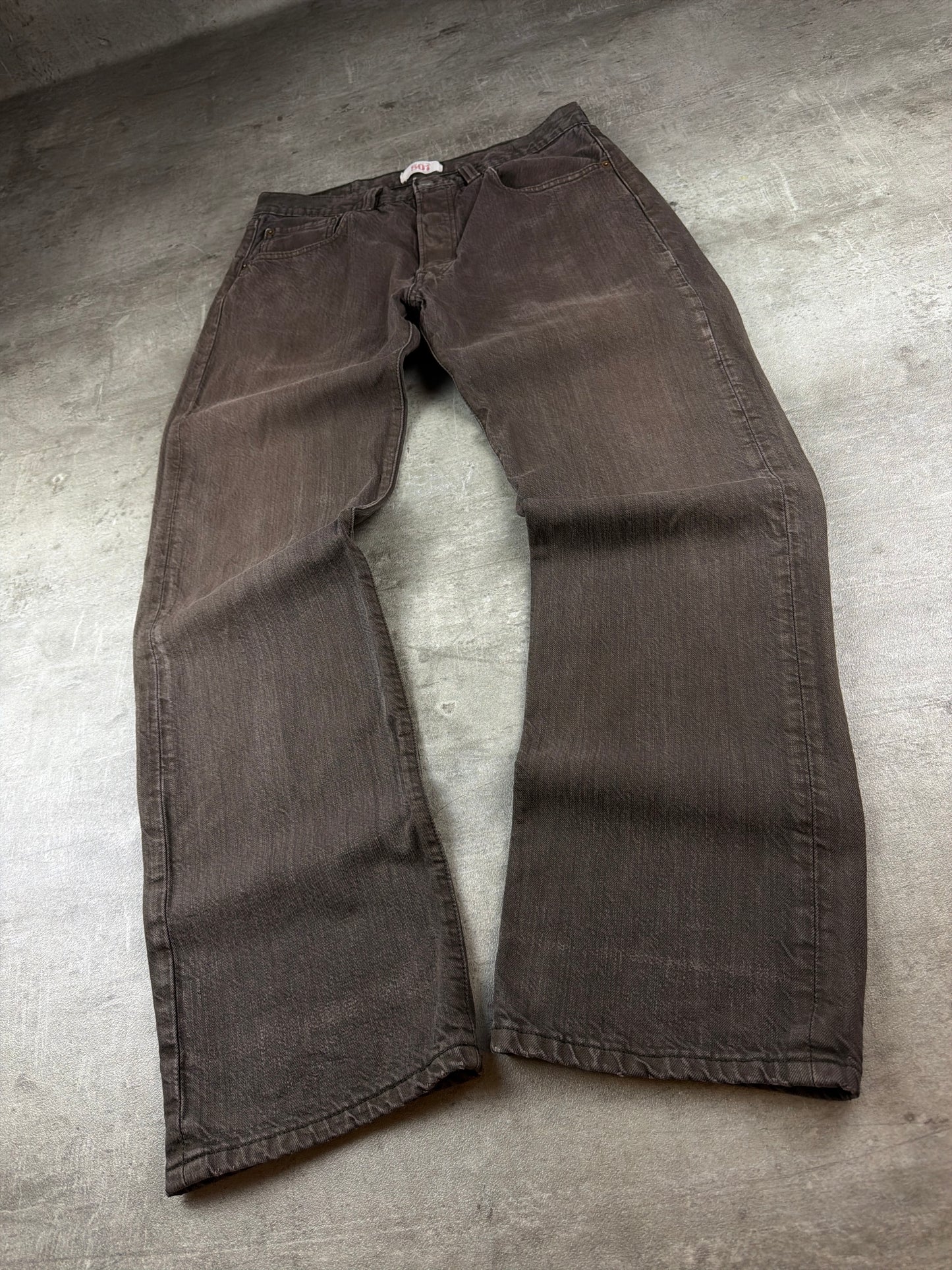 Levi's 501 "Original" Straight Leg Denim - Faded Earth Brown